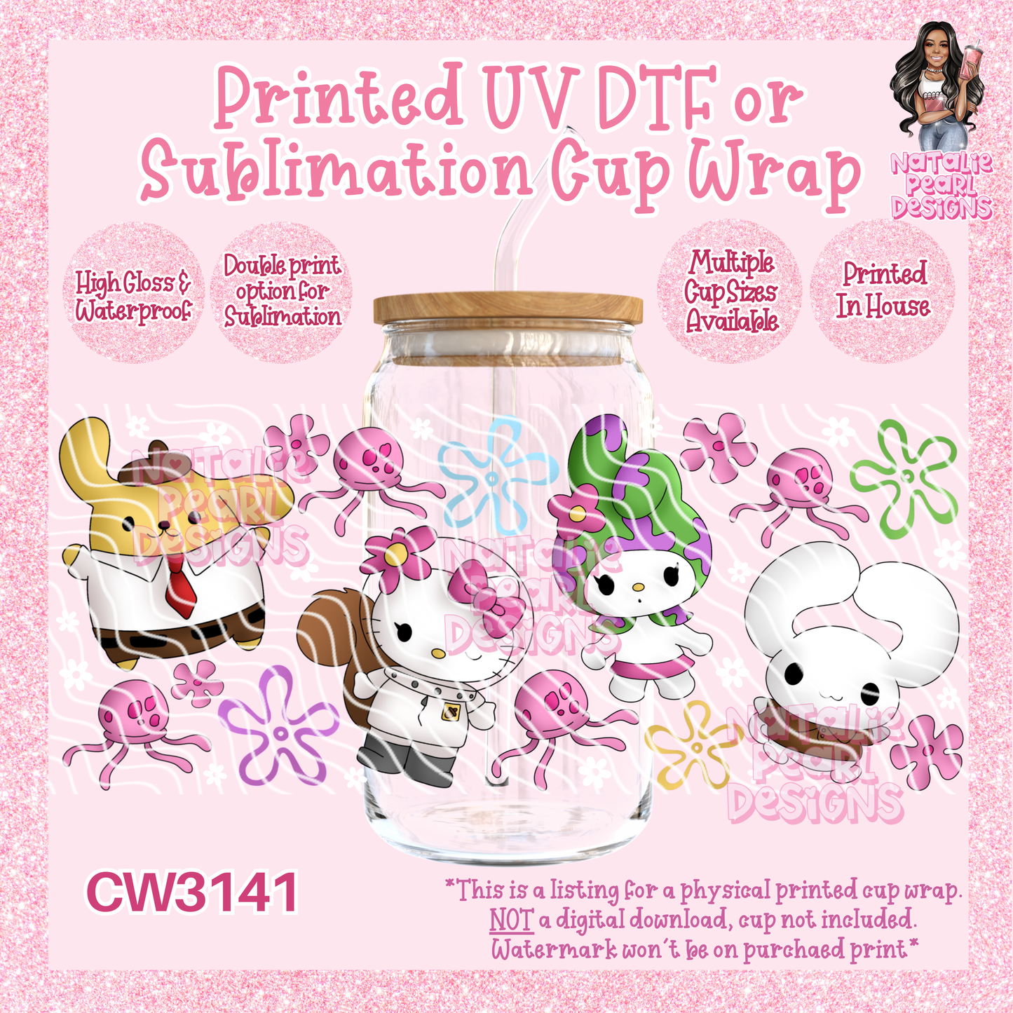 CW3141 UV DTF/SUB Cup Wraps