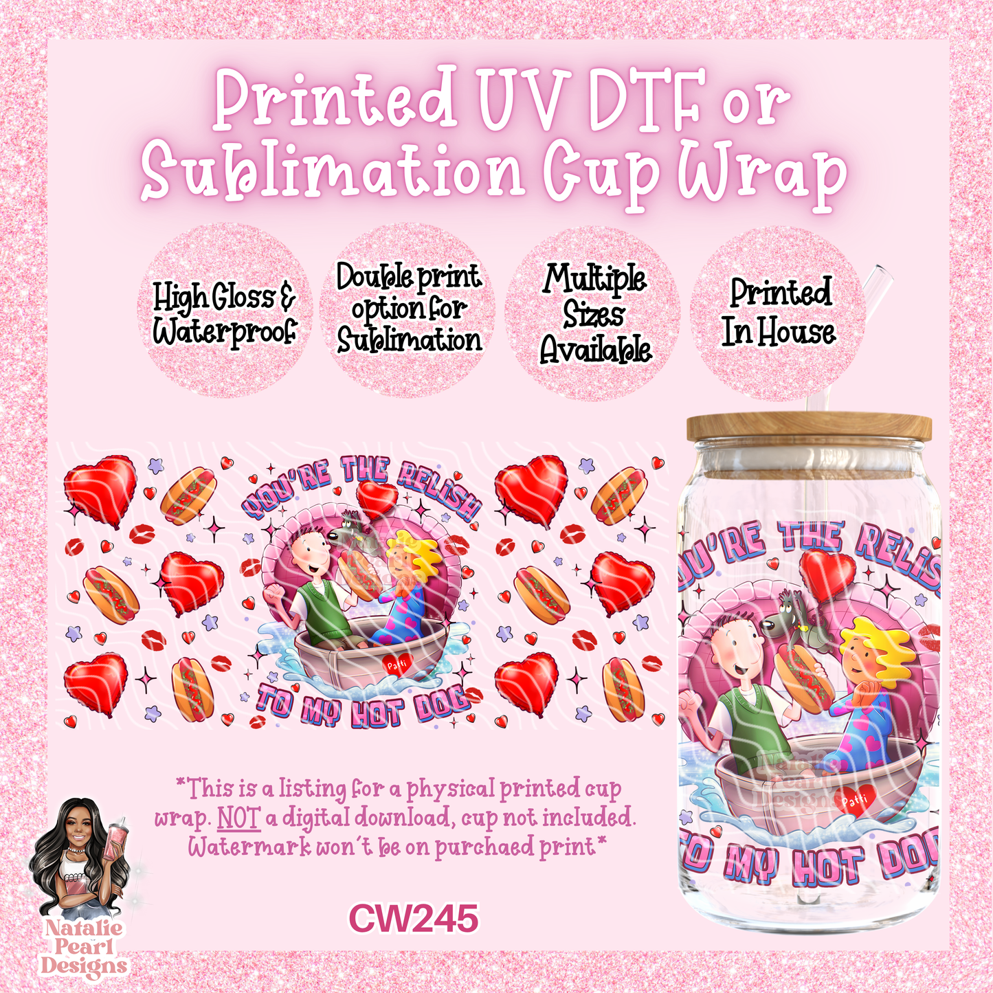 CW245 UV DTF/SUB Cup Wrap