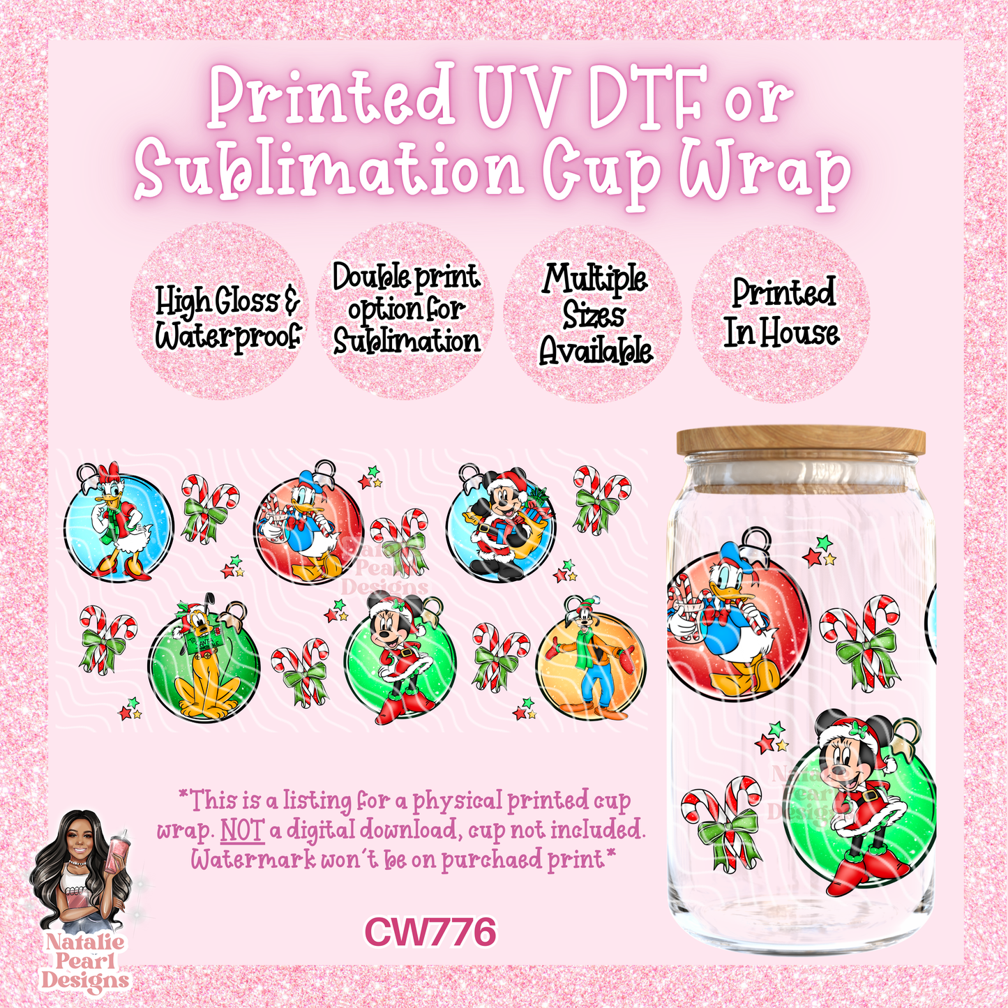 CW776 UV DTF/SUB Cup Wrap