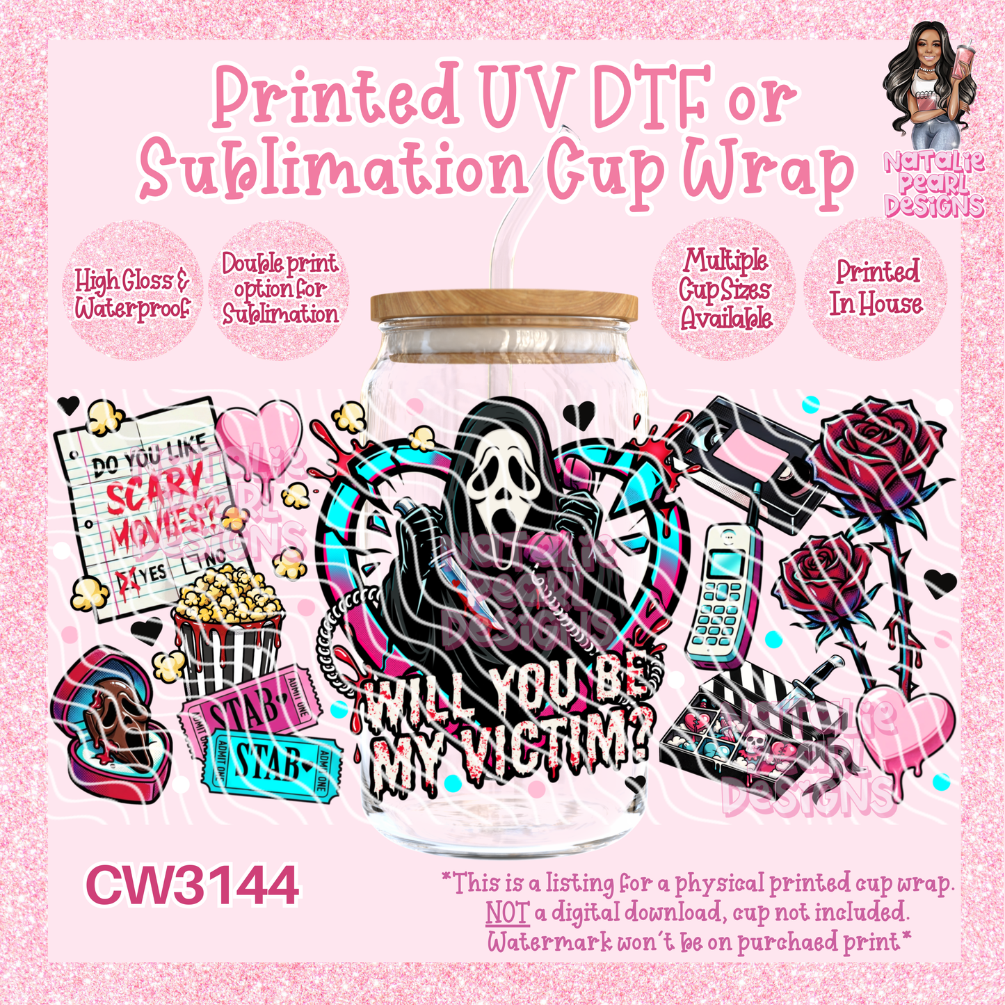 CW3144 UV DTF/SUB Cup Wraps