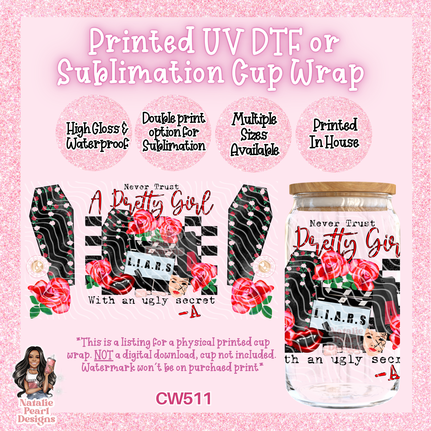 CW511 UV DTF/SUB Cup Wrap