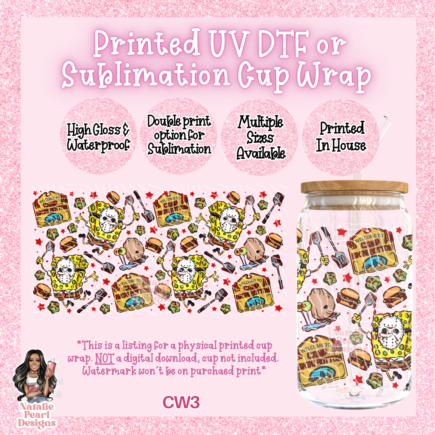 CW3 UV DTF/SUB Cup Wrap