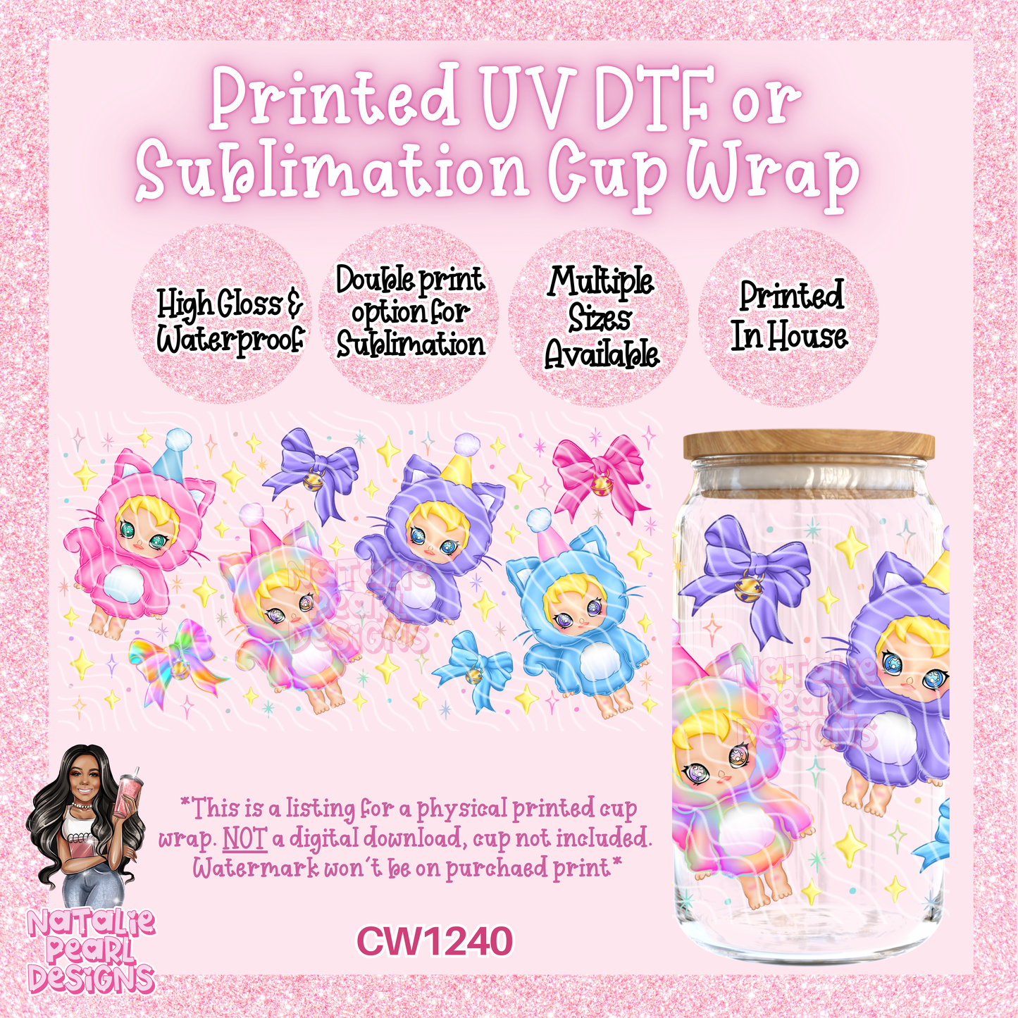 CW1240 UV DTF/SUB Cup Wrap