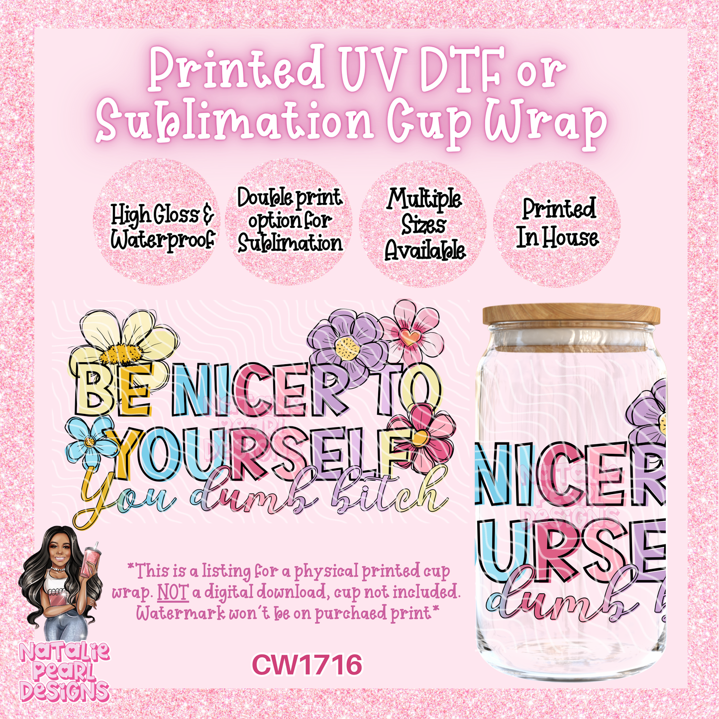 CW1716 UV DTF/SUB Cup Wraps