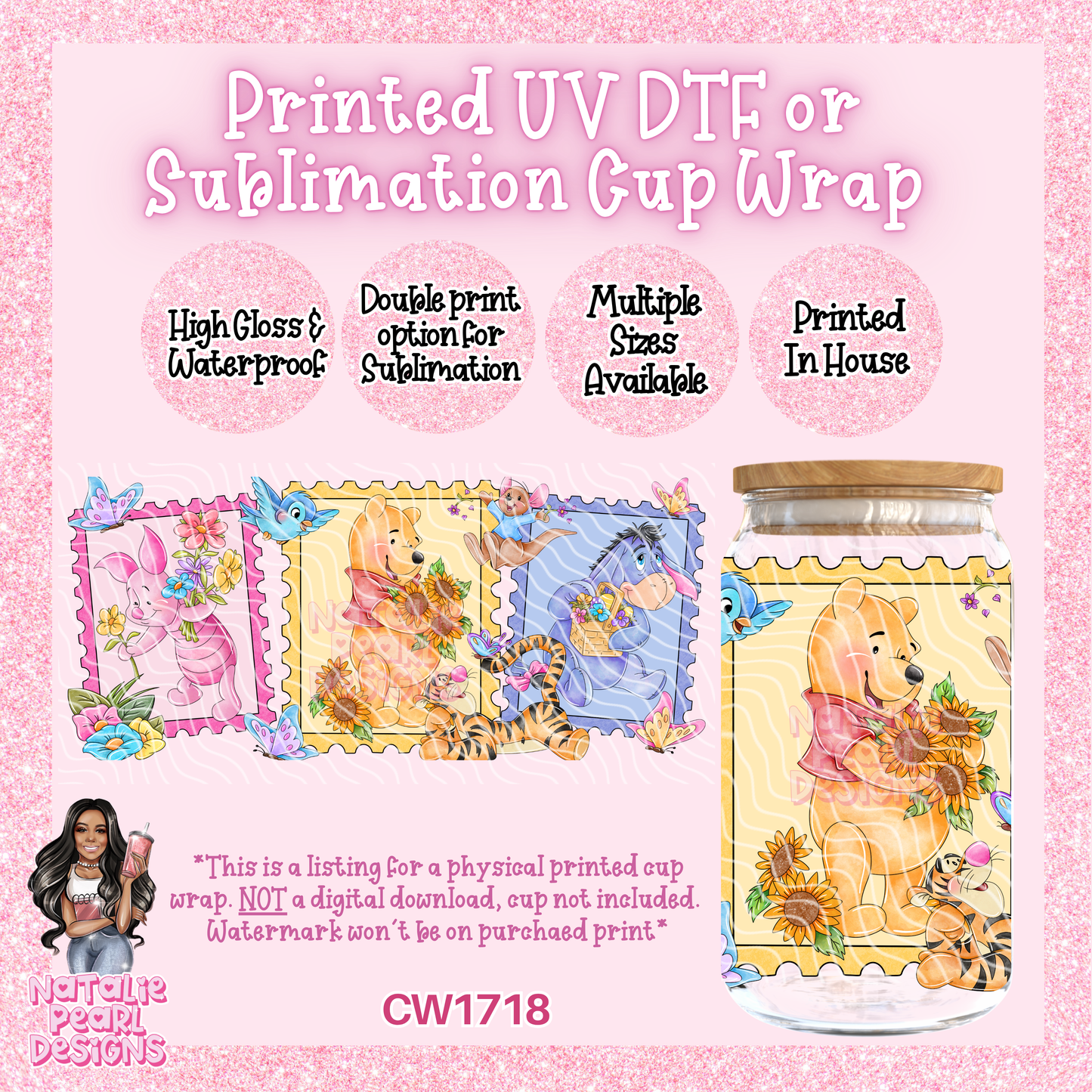 CW1718 UV DTF/SUB Cup Wraps