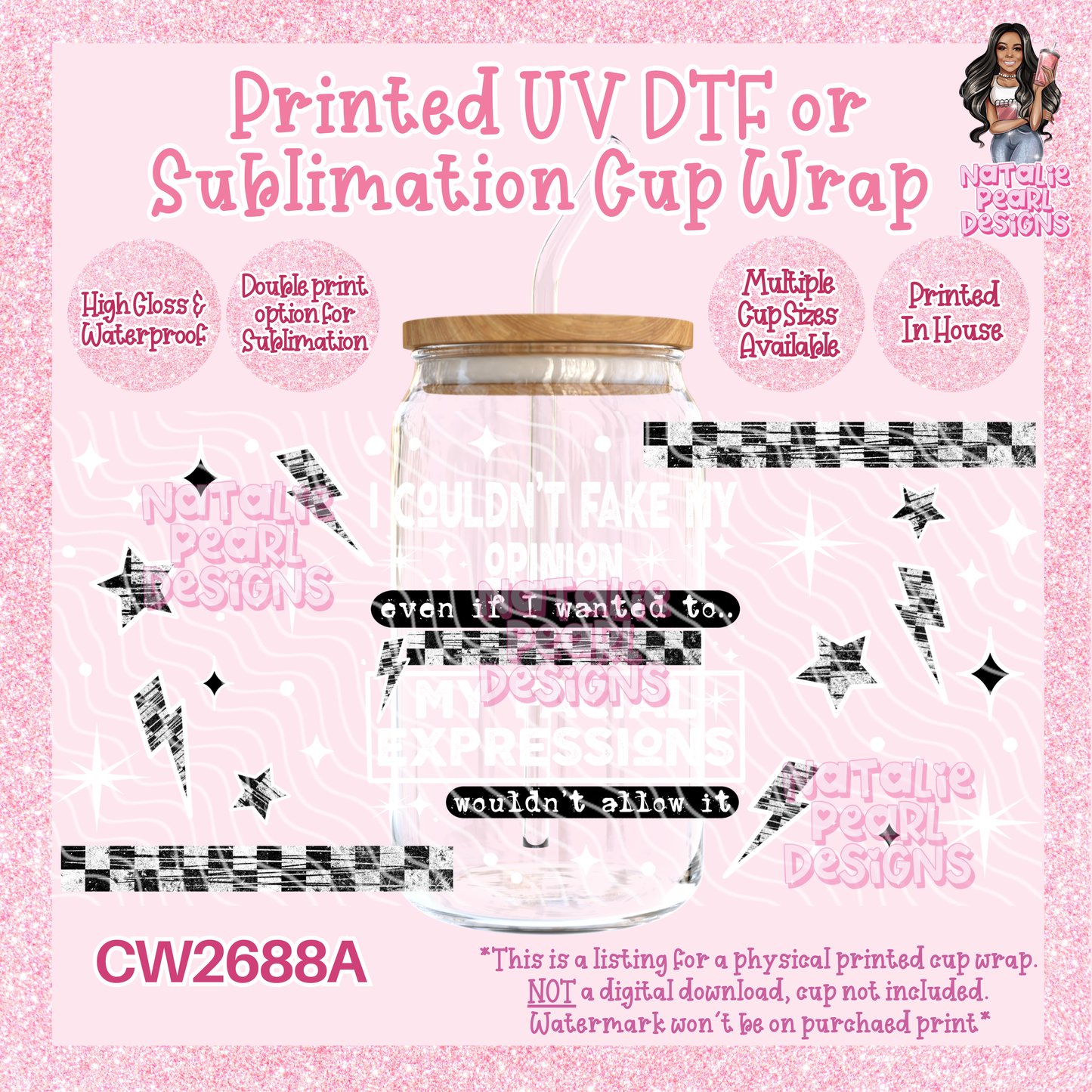 CW2688A UV DTF/SUB Cup Wraps