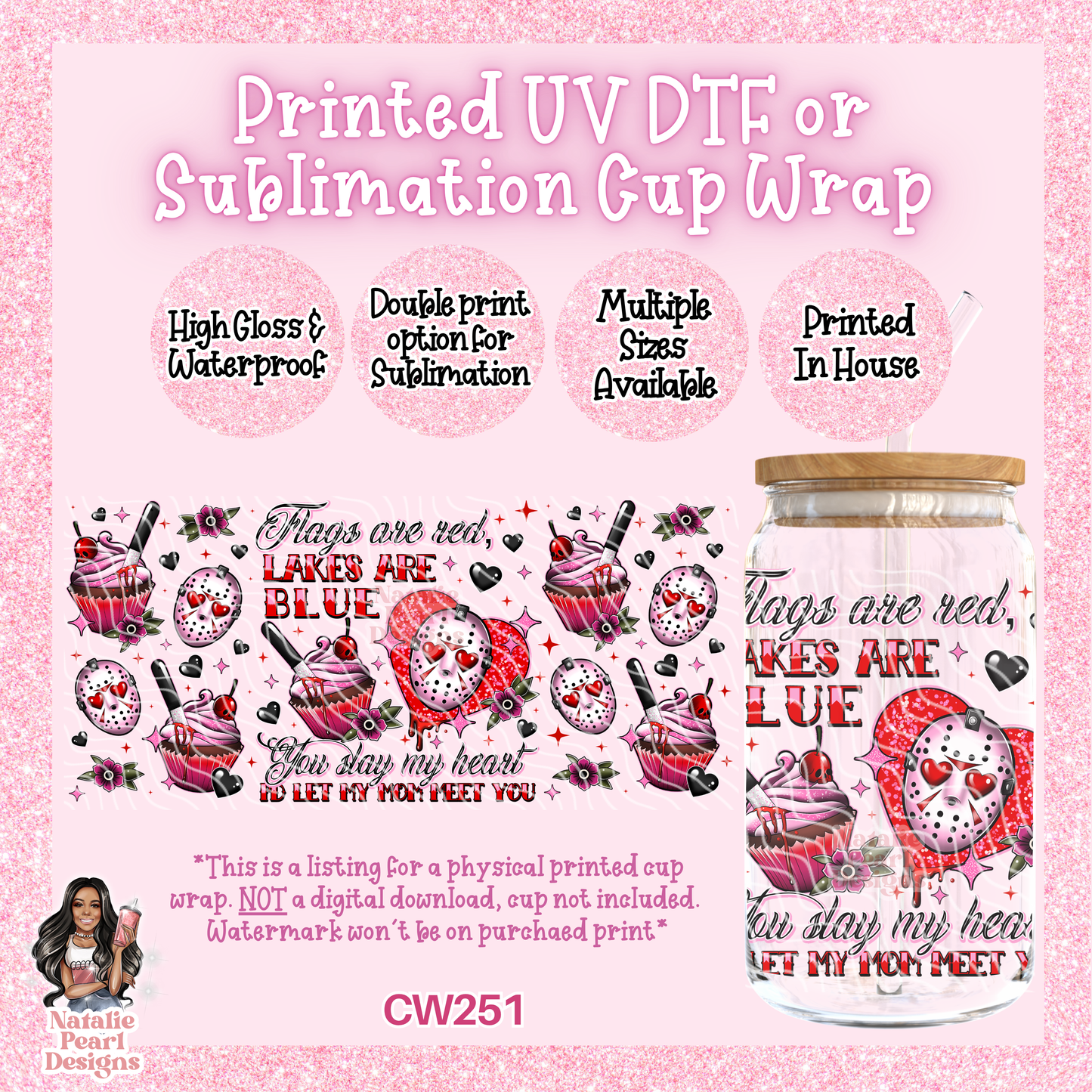 CW251 UV DTF/SUB Cup Wrap