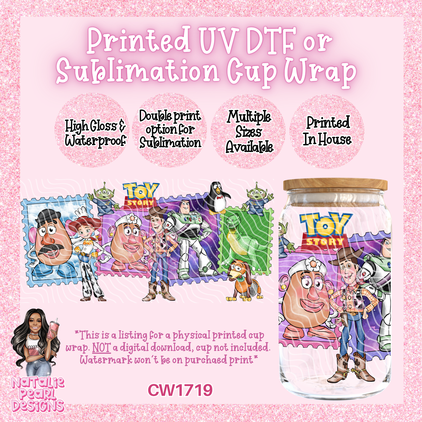 CW1719 UV DTF/SUB Cup Wraps