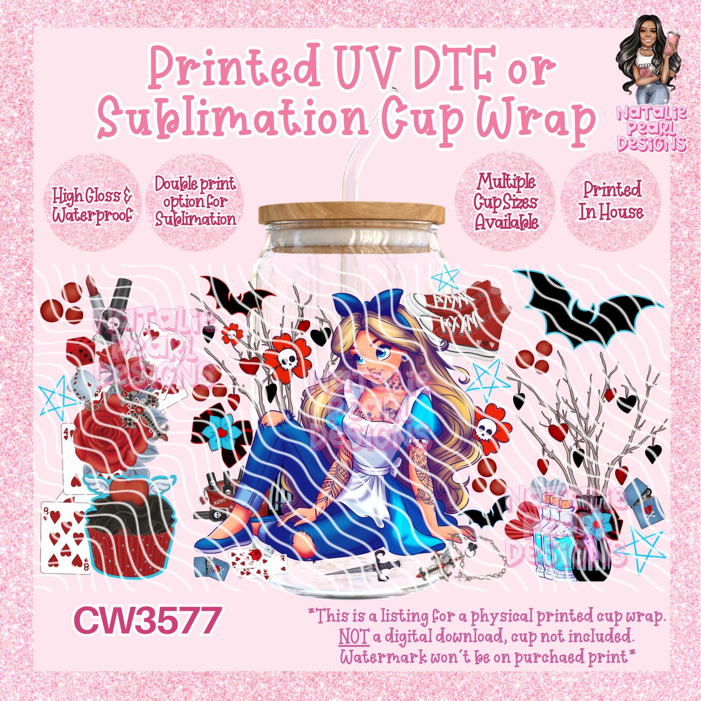 CW3577 UV DTF/SUB Cup Wraps