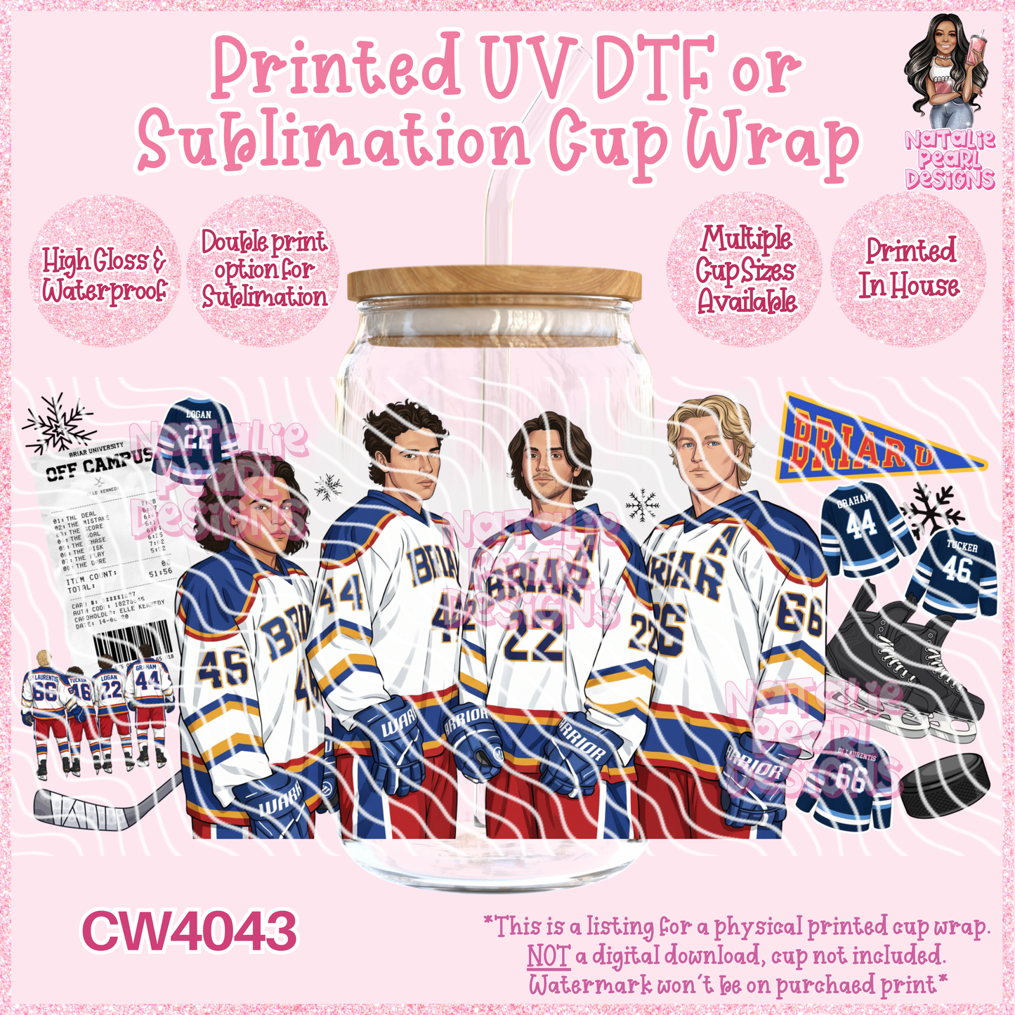 CW4043 UV DTF/SUB Cup Wraps