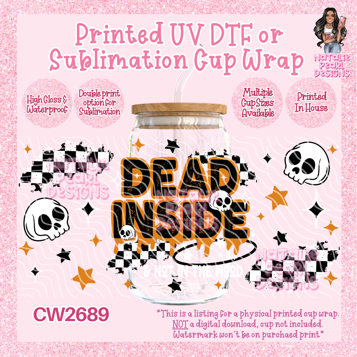 CW2689 UV DTF/SUB Cup Wraps