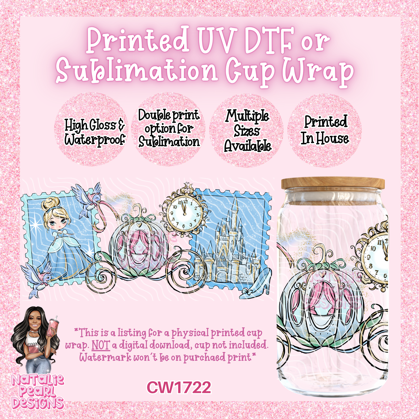 CW1722 UV DTF/SUB Cup Wraps