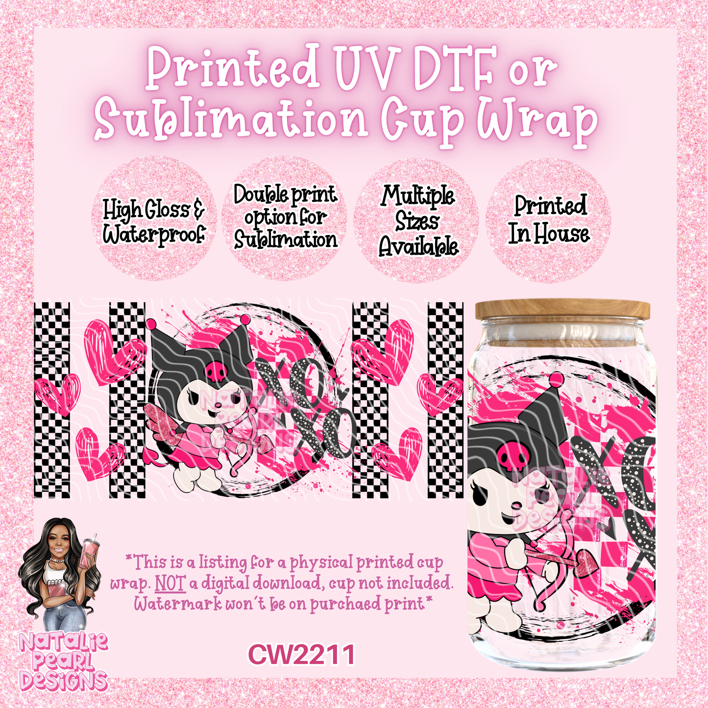 CW2211 UV DTF/SUB Cup Wraps