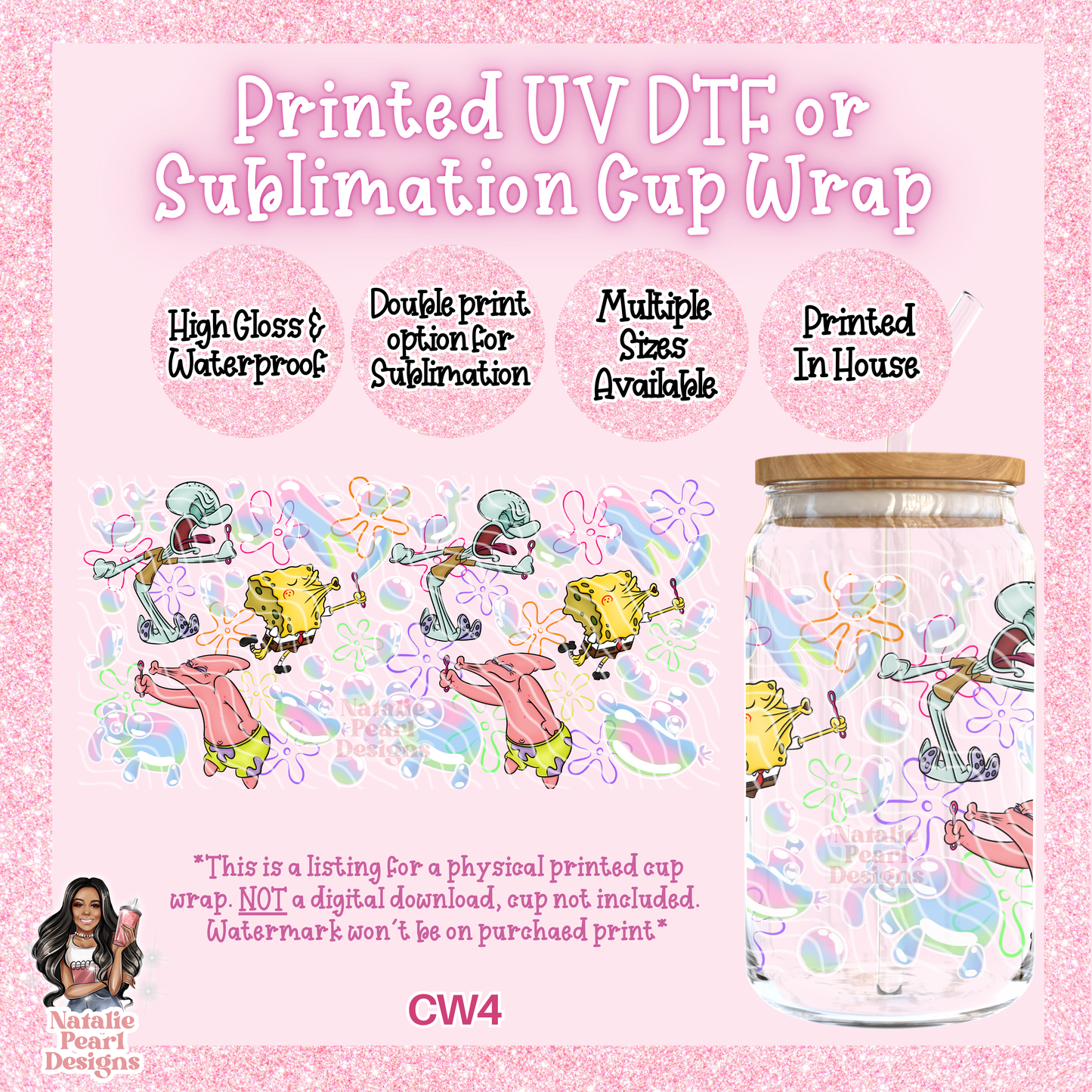 CW4 UV DTF/SUB Cup Wrap