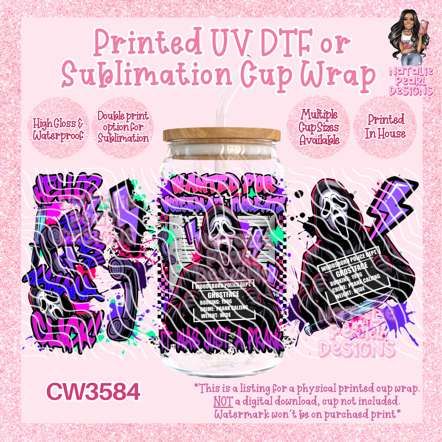 CW3584 UV DTF/SUB Cup Wraps