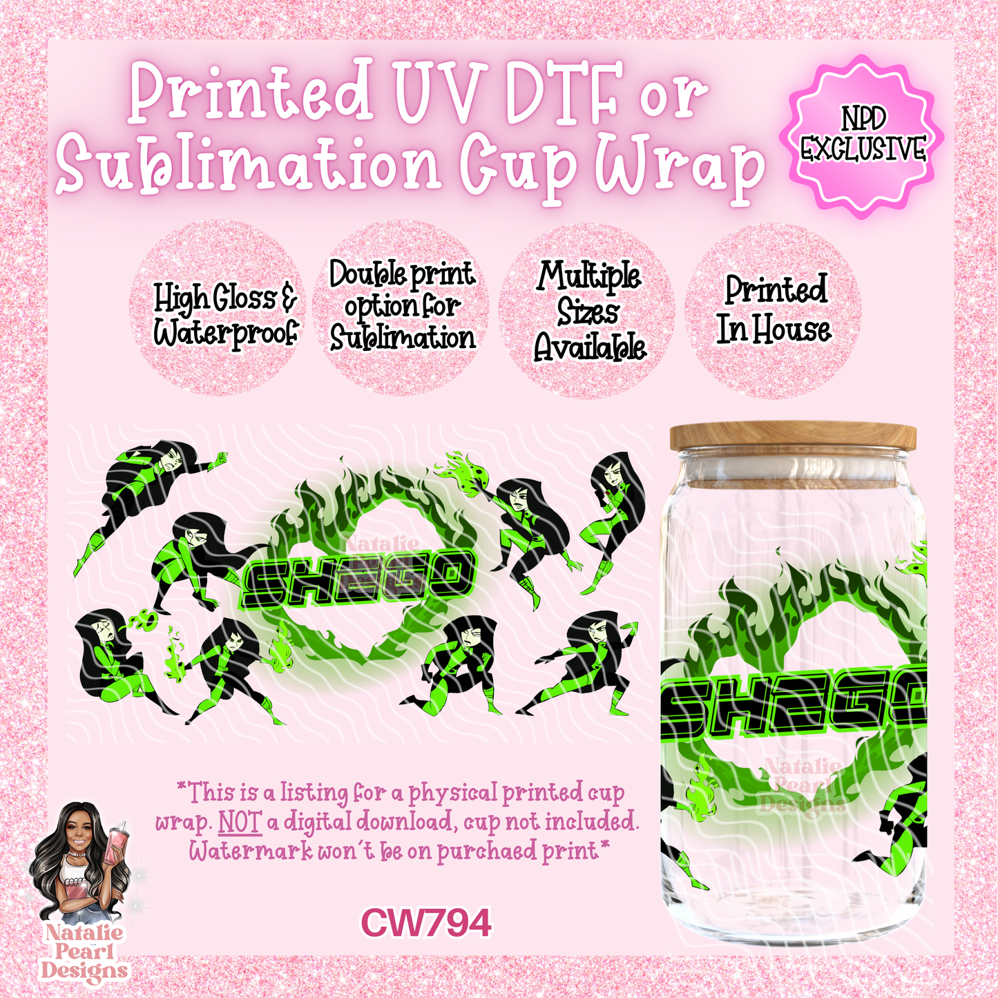 CW794 UV DTF/SUB Cup Wrap