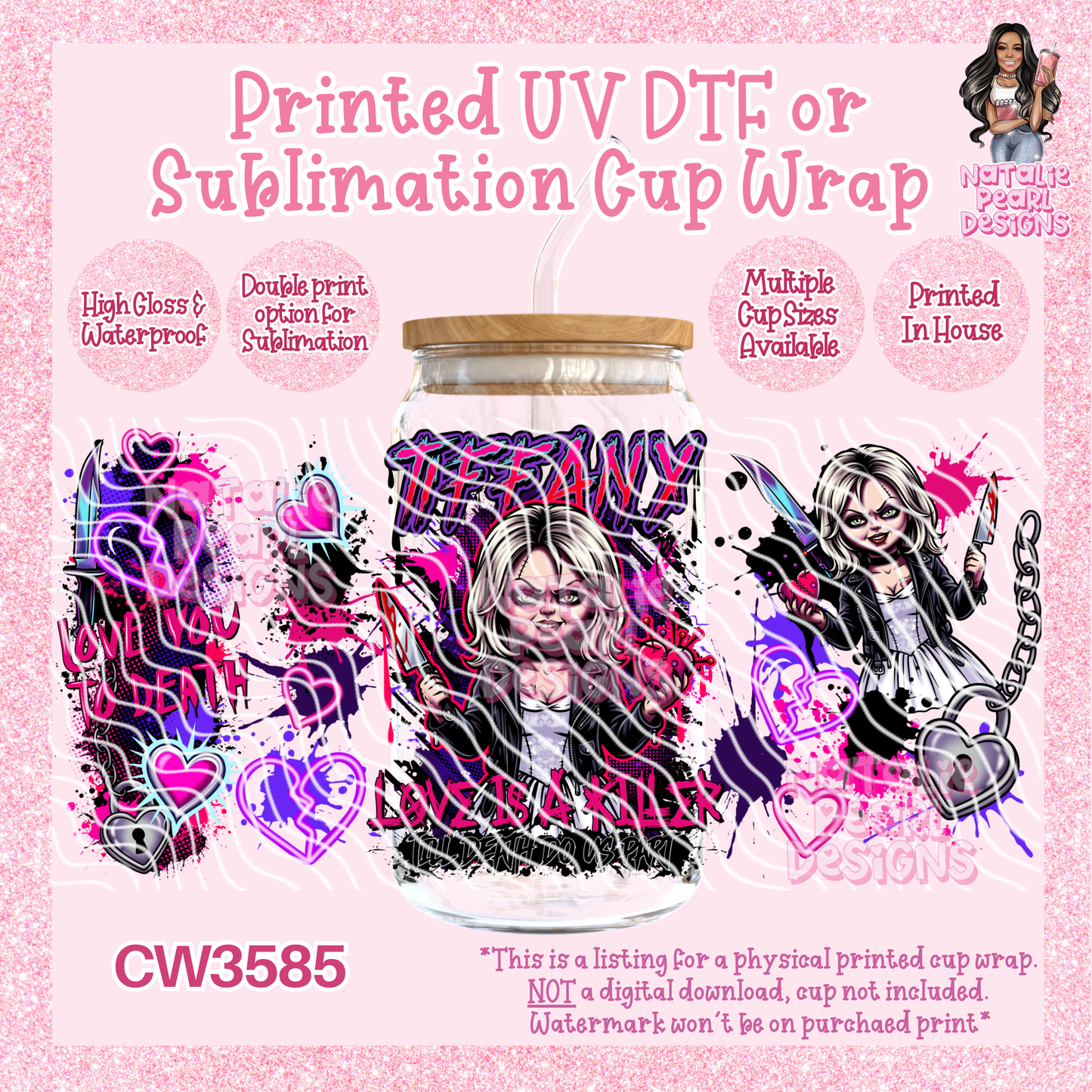 CW3585 UV DTF/SUB Cup Wraps
