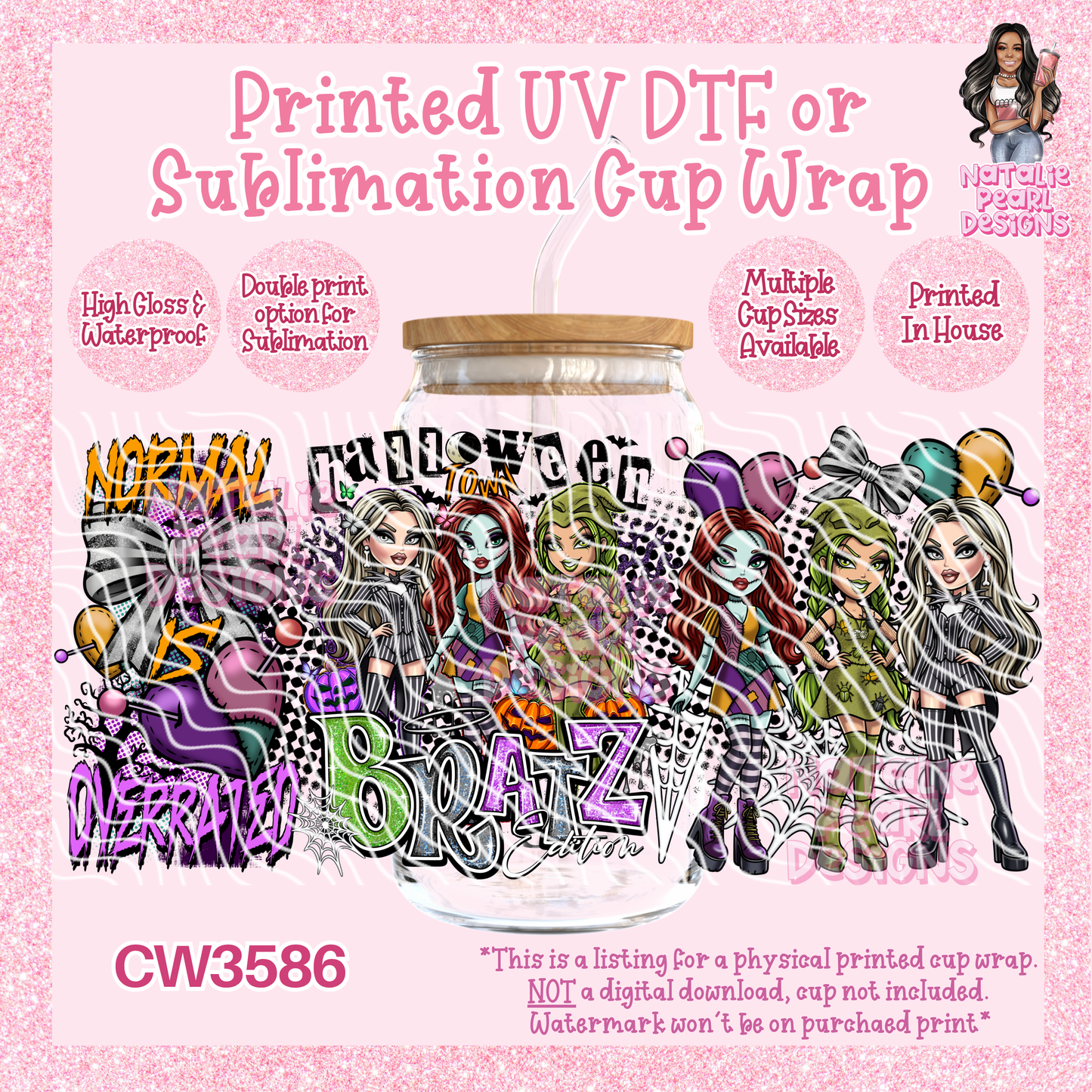 CW3586 UV DTF/SUB Cup Wraps