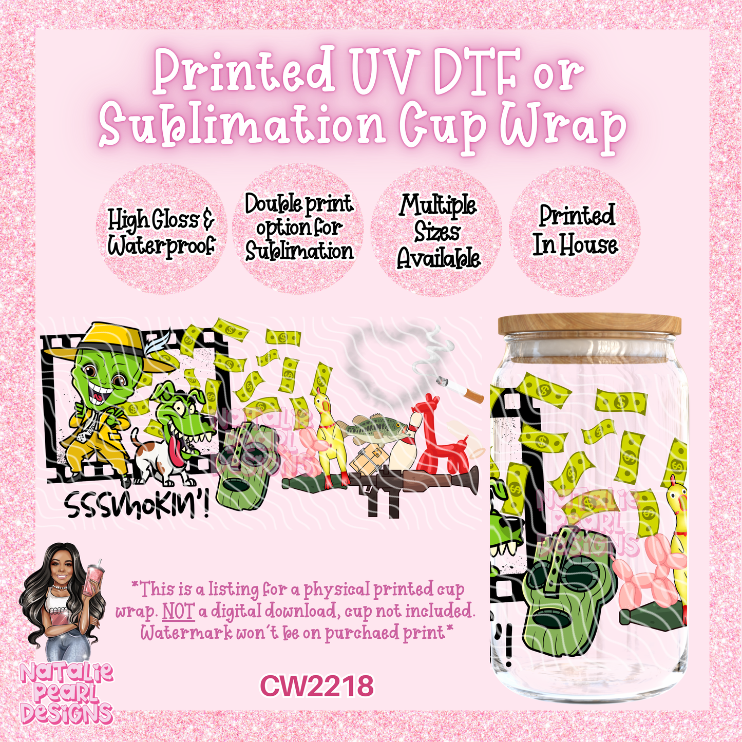CW2218 UV DTF/SUB Cup Wraps