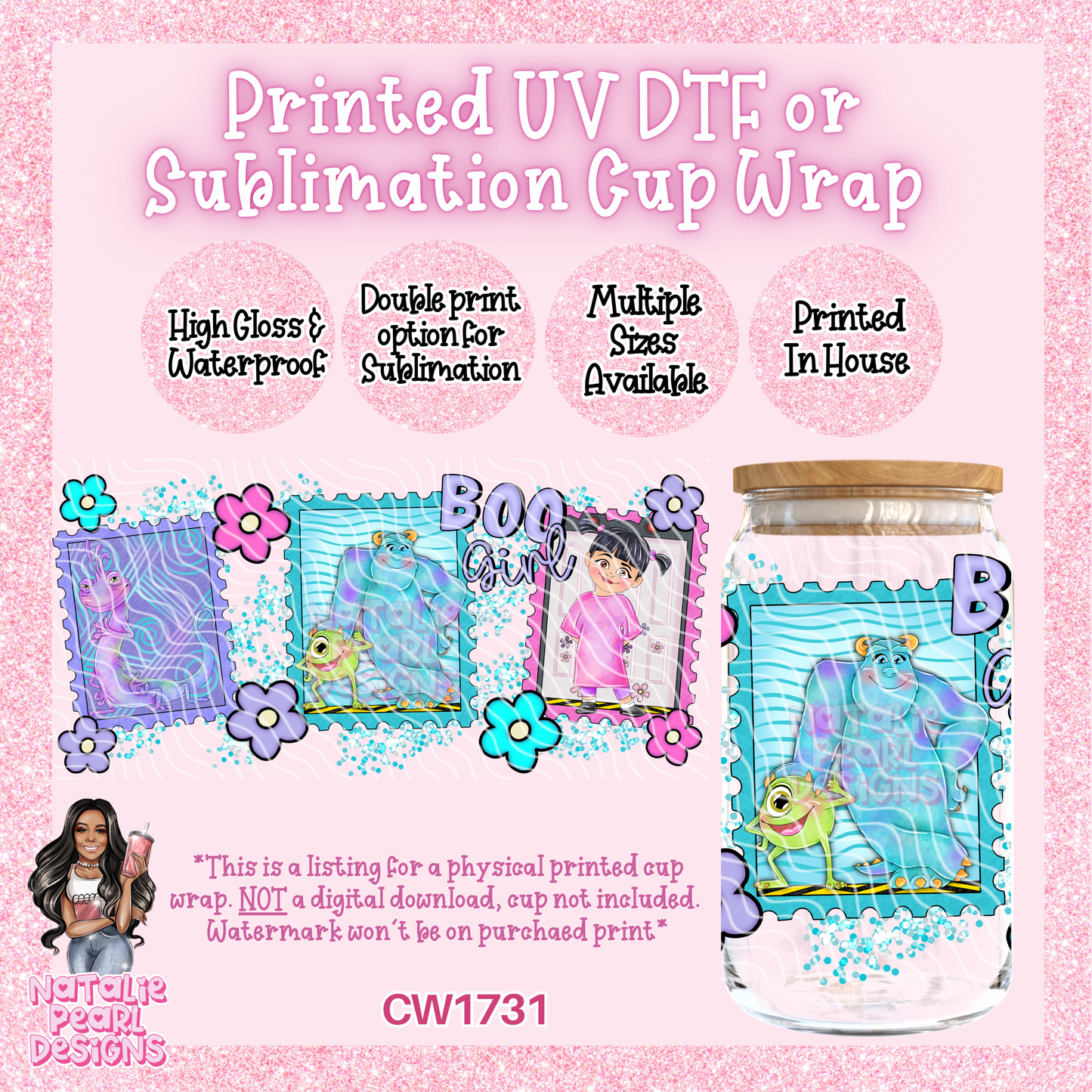 CW1731 UV DTF/SUB Cup Wraps