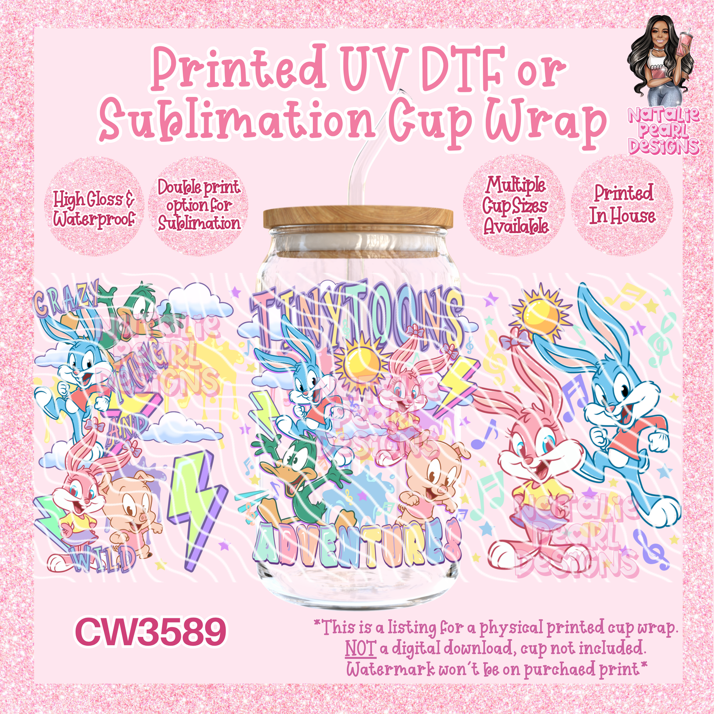 CW3589 UV DTF/SUB Cup Wraps