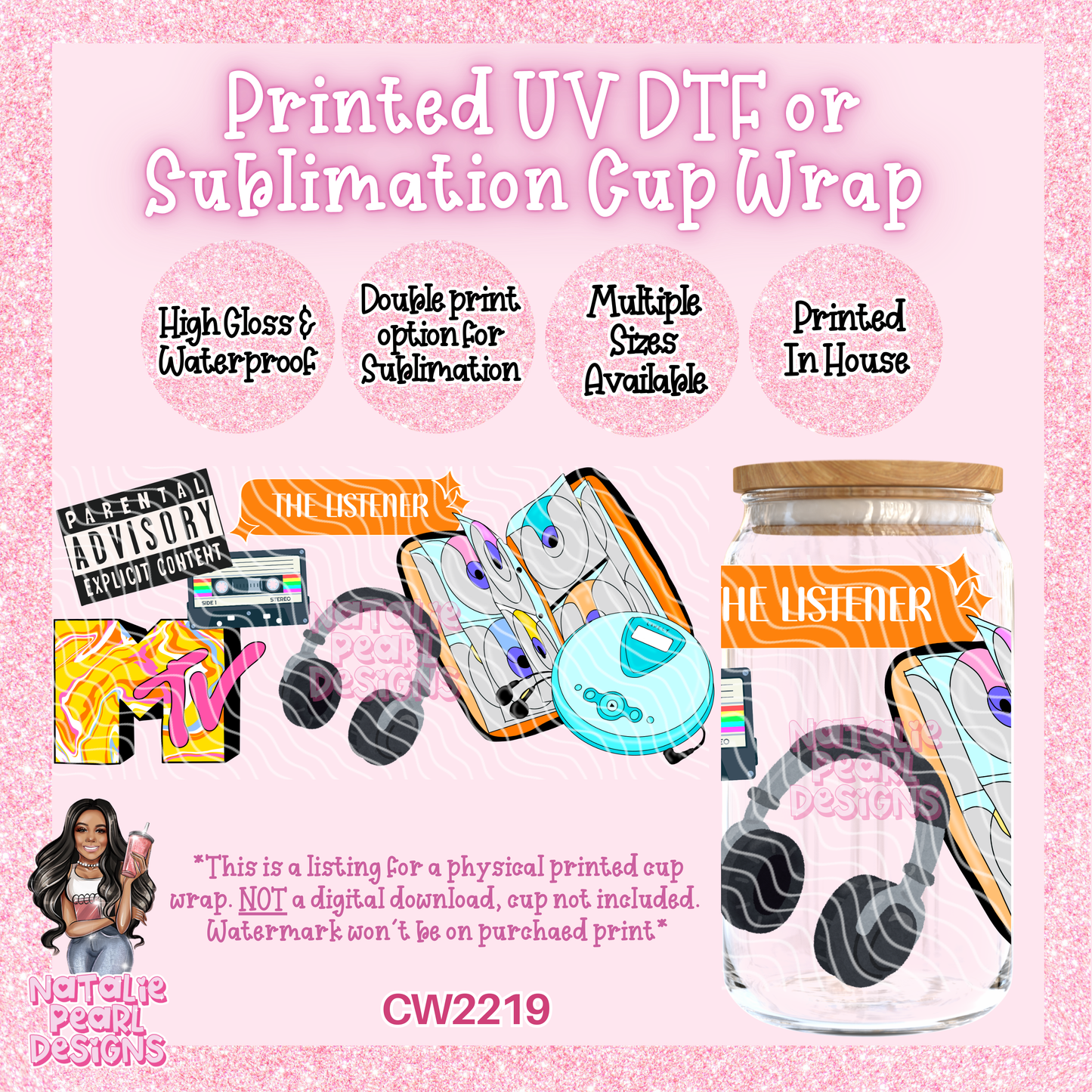 CW2219 UV DTF/SUB Cup Wraps