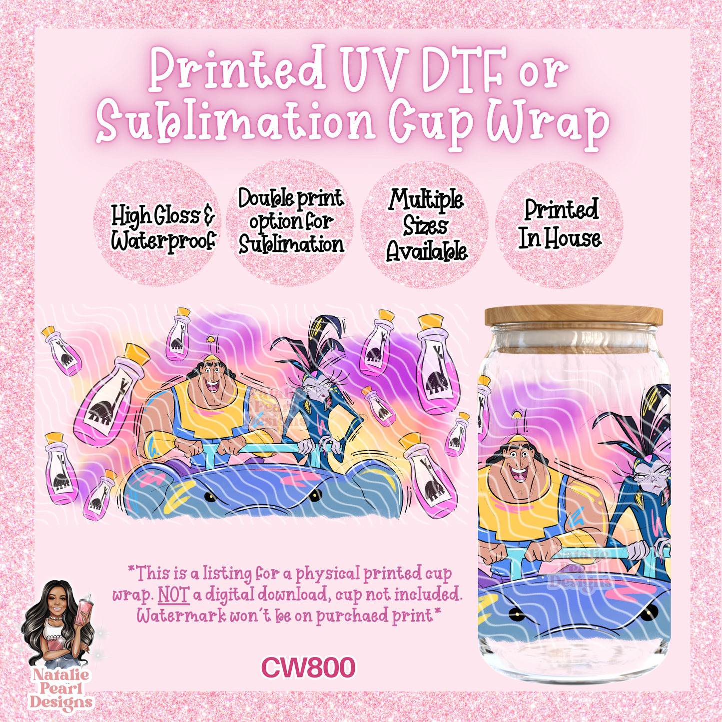 CW800 UV DTF/SUB Cup Wrap