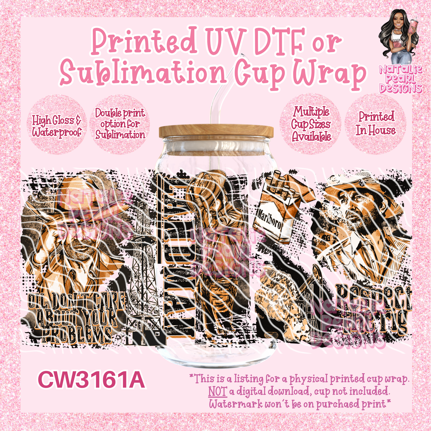 CW3161A UV DTF/SUB Cup Wraps
