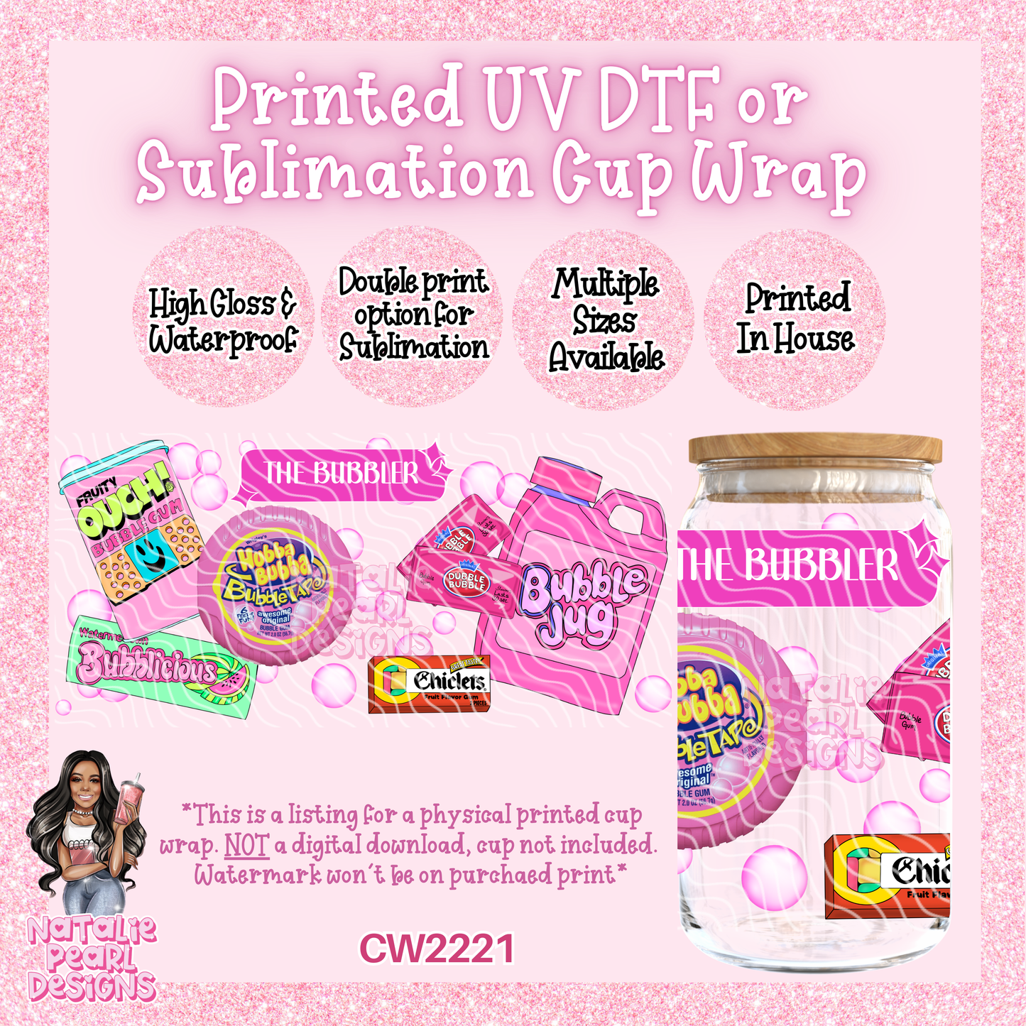 CW2221 UV DTF/SUB Cup Wraps
