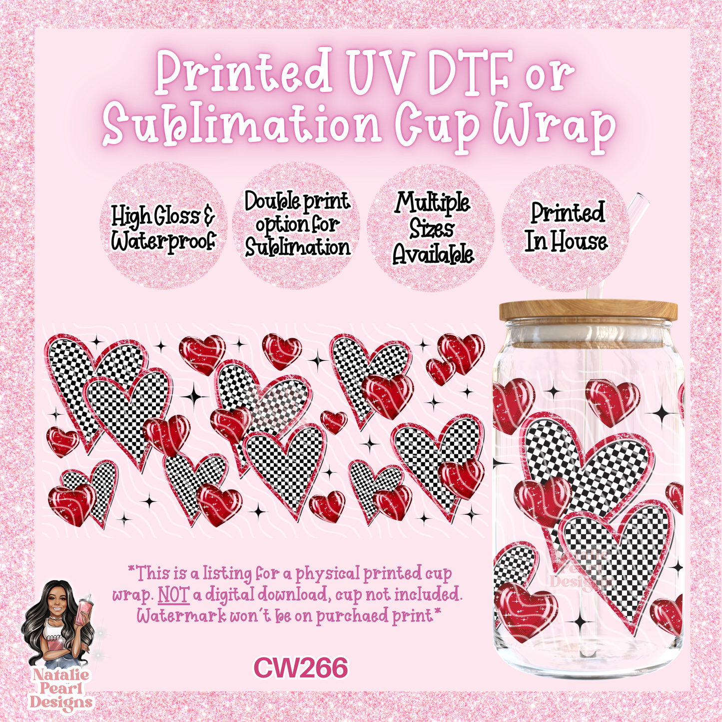 CW266 UV DTF/SUB Cup Wrap
