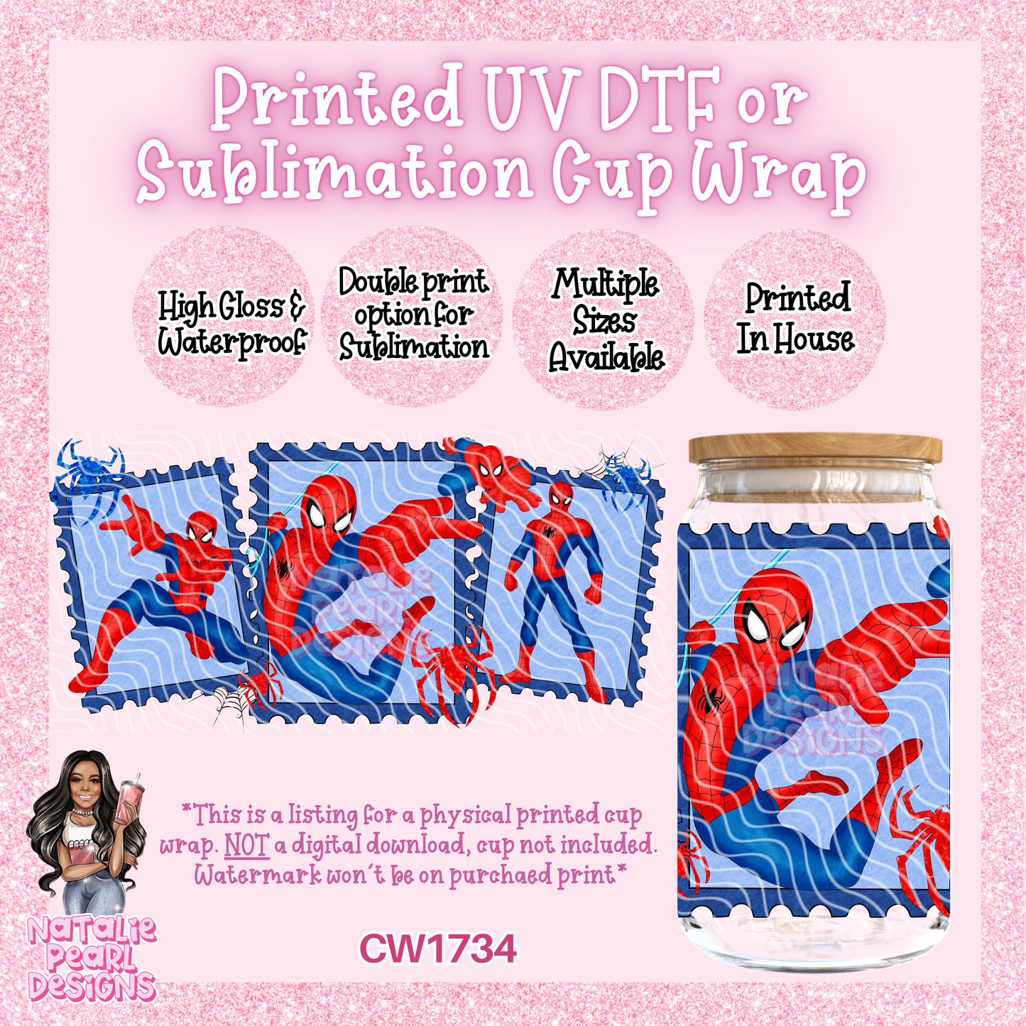 CW1734 UV DTF/SUB Cup Wraps