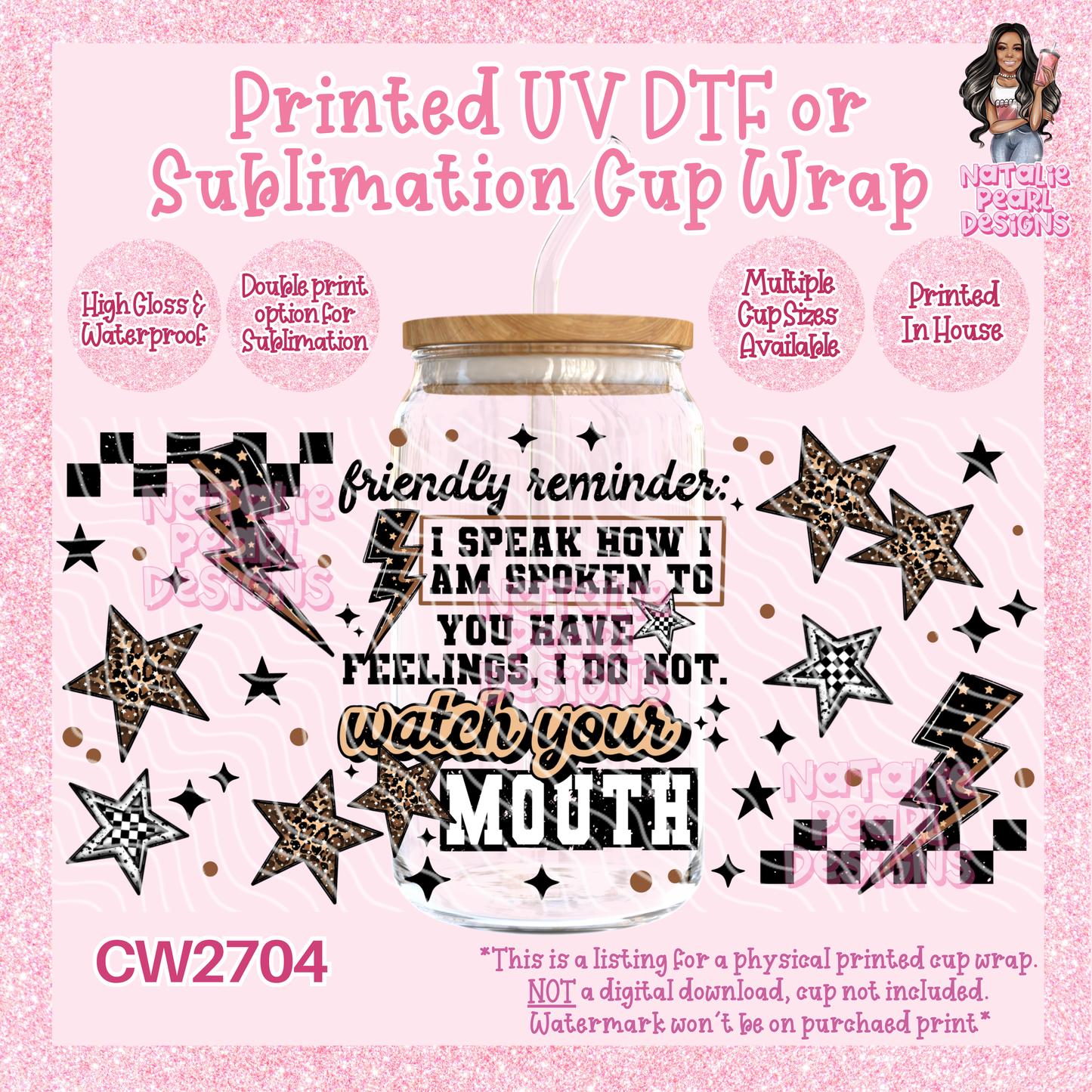 CW2704 UV DTF/SUB Cup Wraps