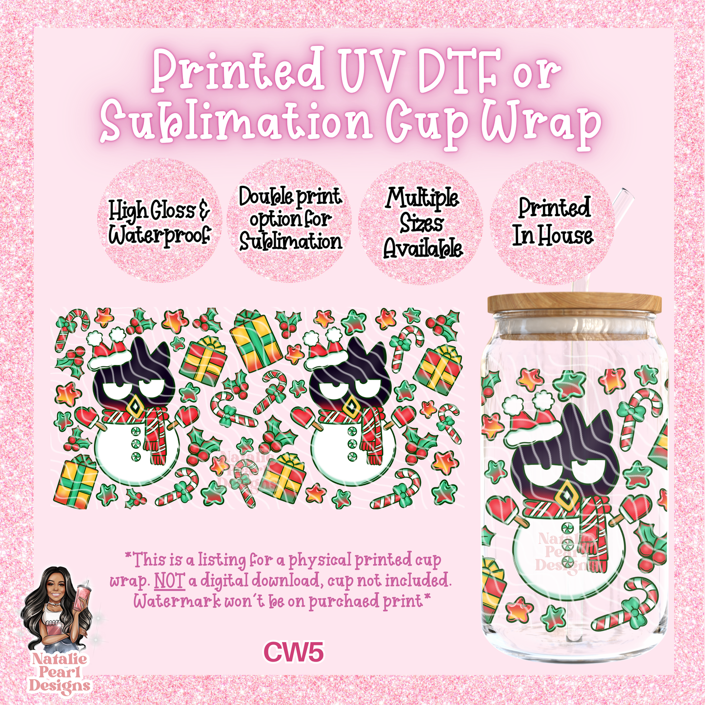 CW5 UV DTF/SUB Cup Wrap