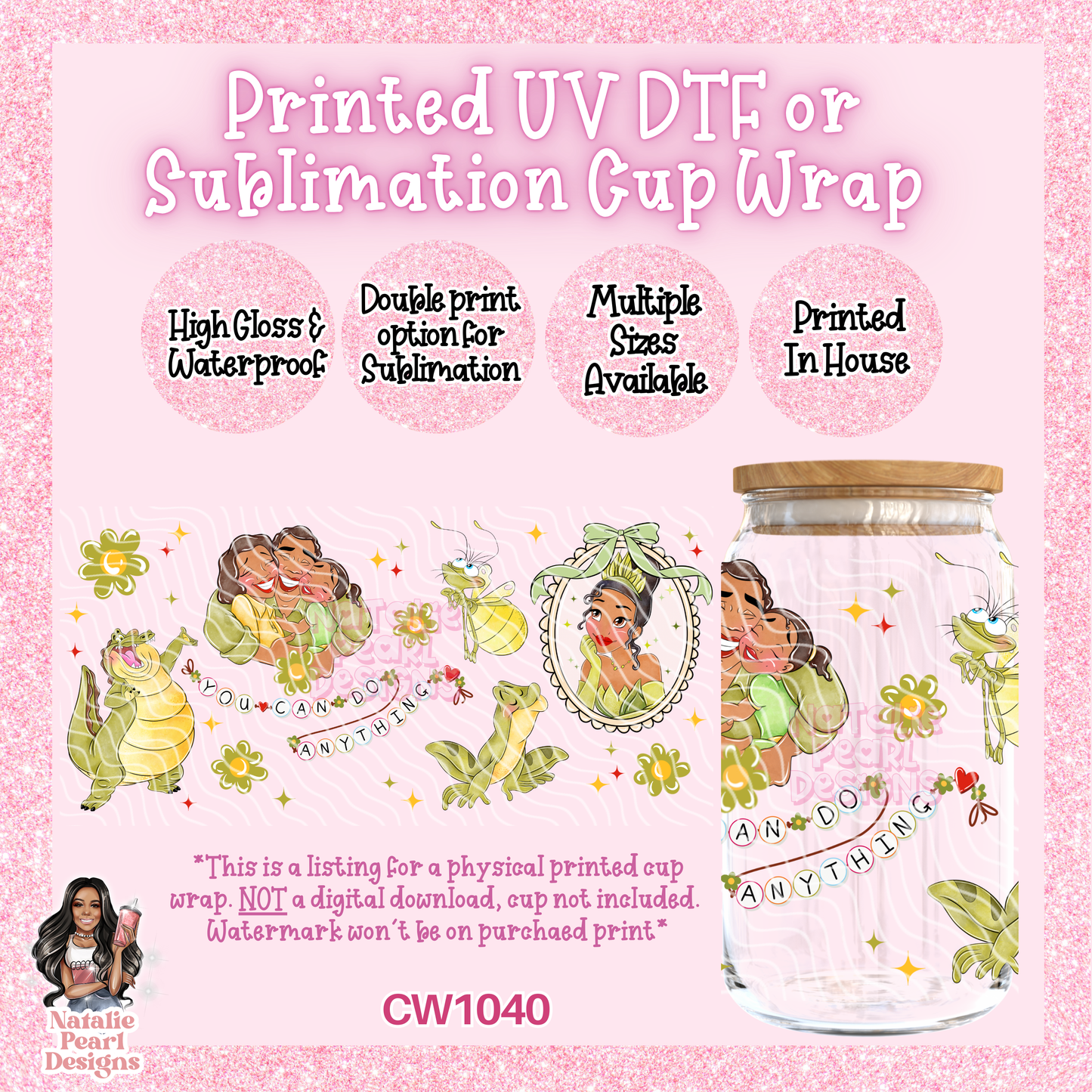 CW1039 UV DTF/SUB Cup Wrap