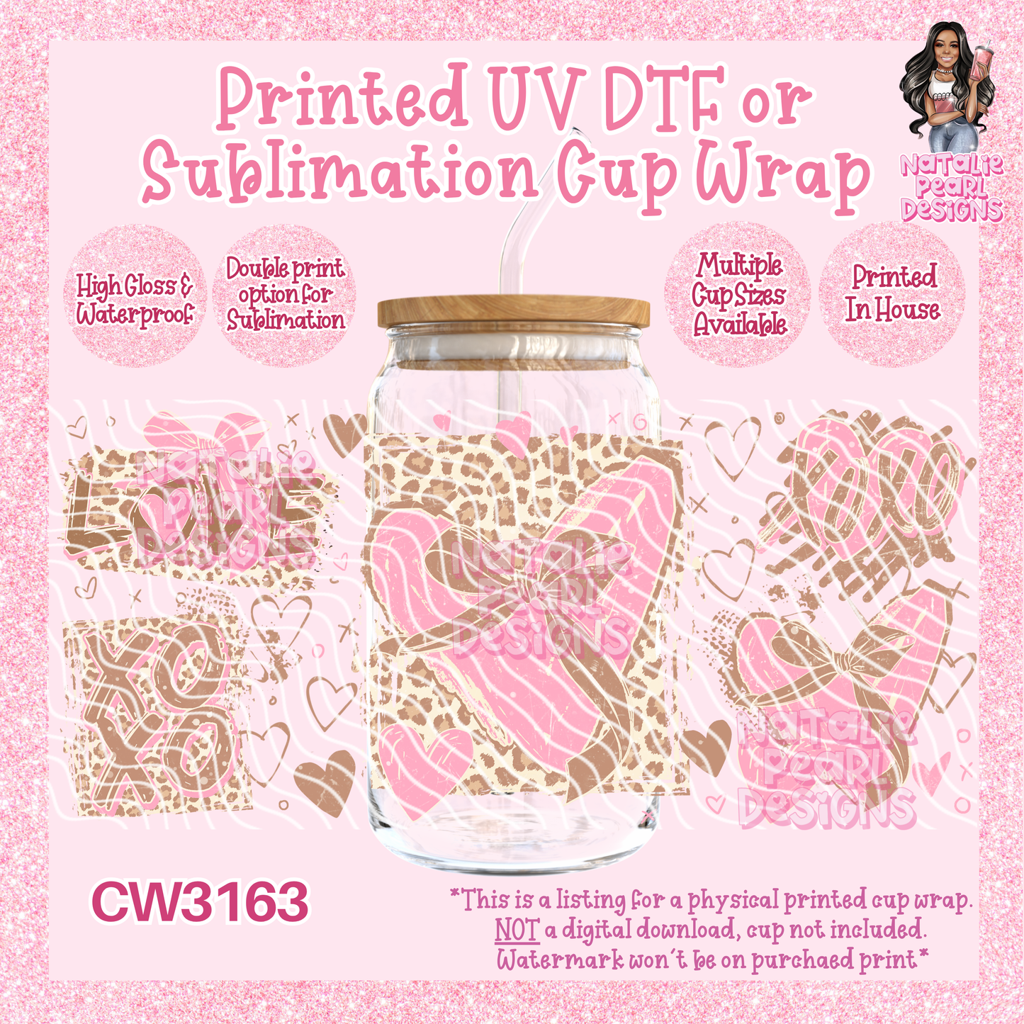 CW3163 UV DTF/SUB Cup Wraps