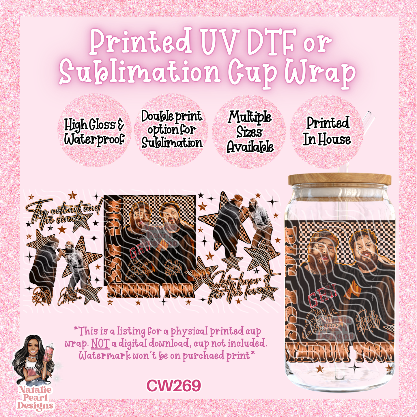 CW269 UV DTF/SUB Cup Wrap