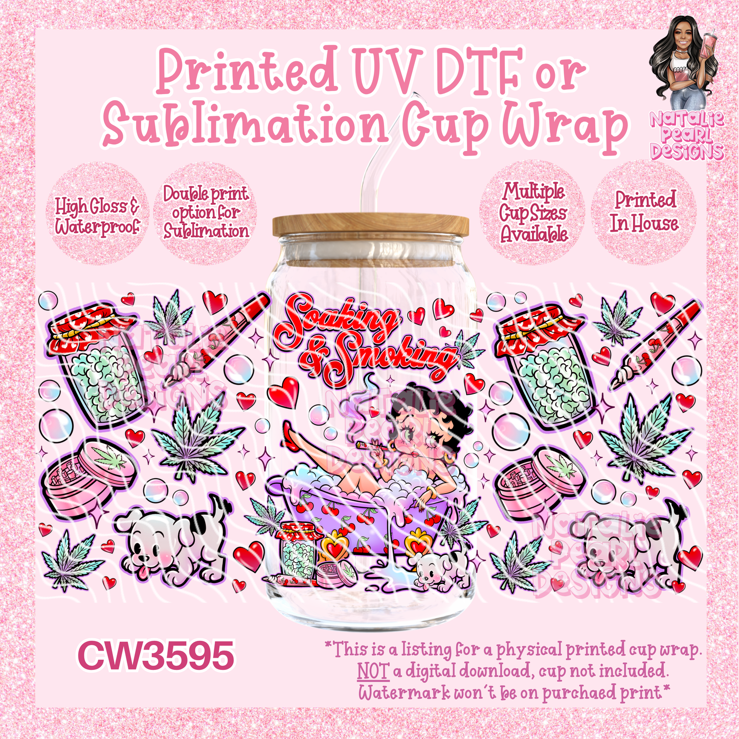 CW3595 UV DTF/SUB Cup Wraps
