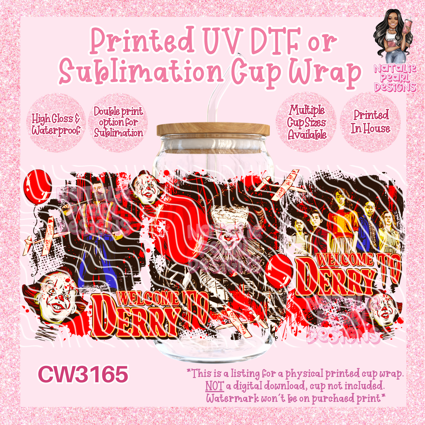 CW3165 UV DTF/SUB Cup Wraps