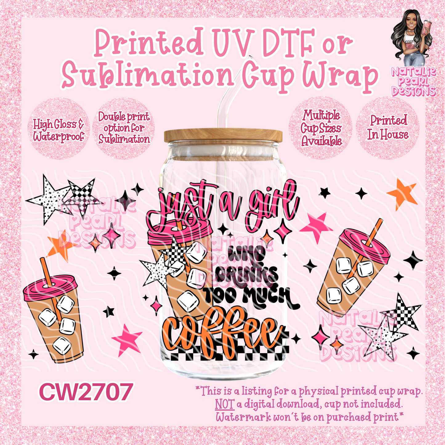 CW2707 UV DTF/SUB Cup Wraps
