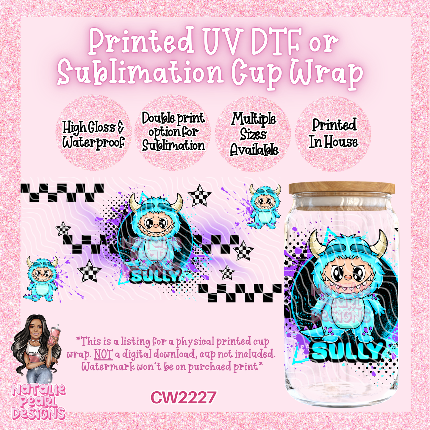 CW2227 UV DTF/SUB Cup Wraps