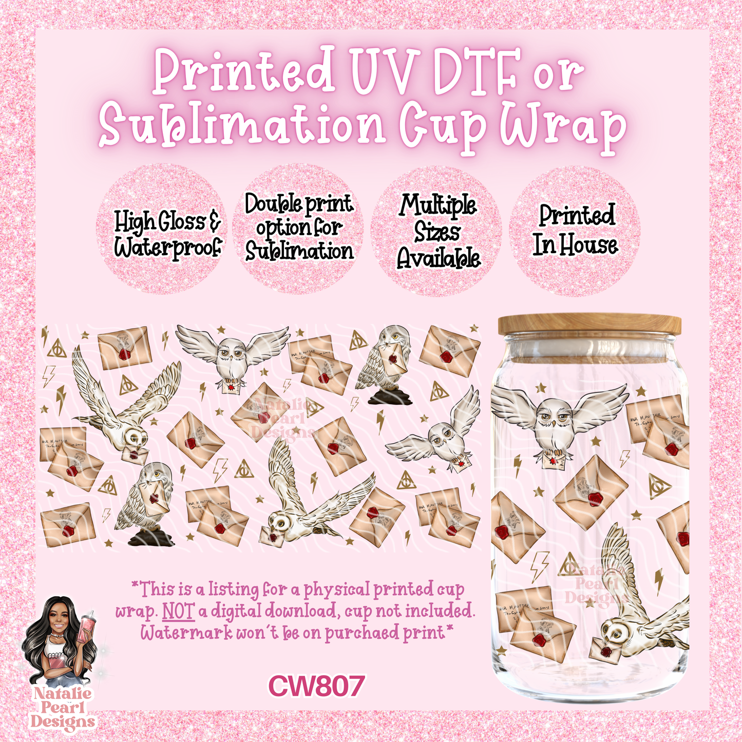 CW807 UV DTF/SUB Cup Wrap