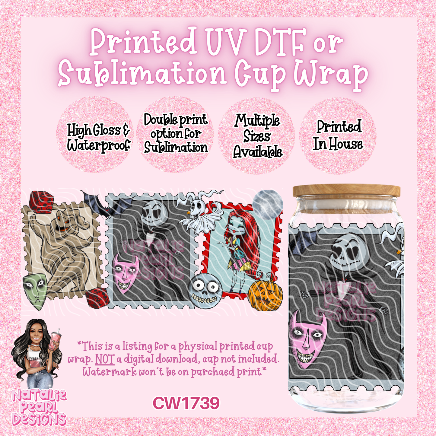 CW1739 UV DTF/SUB Cup Wraps