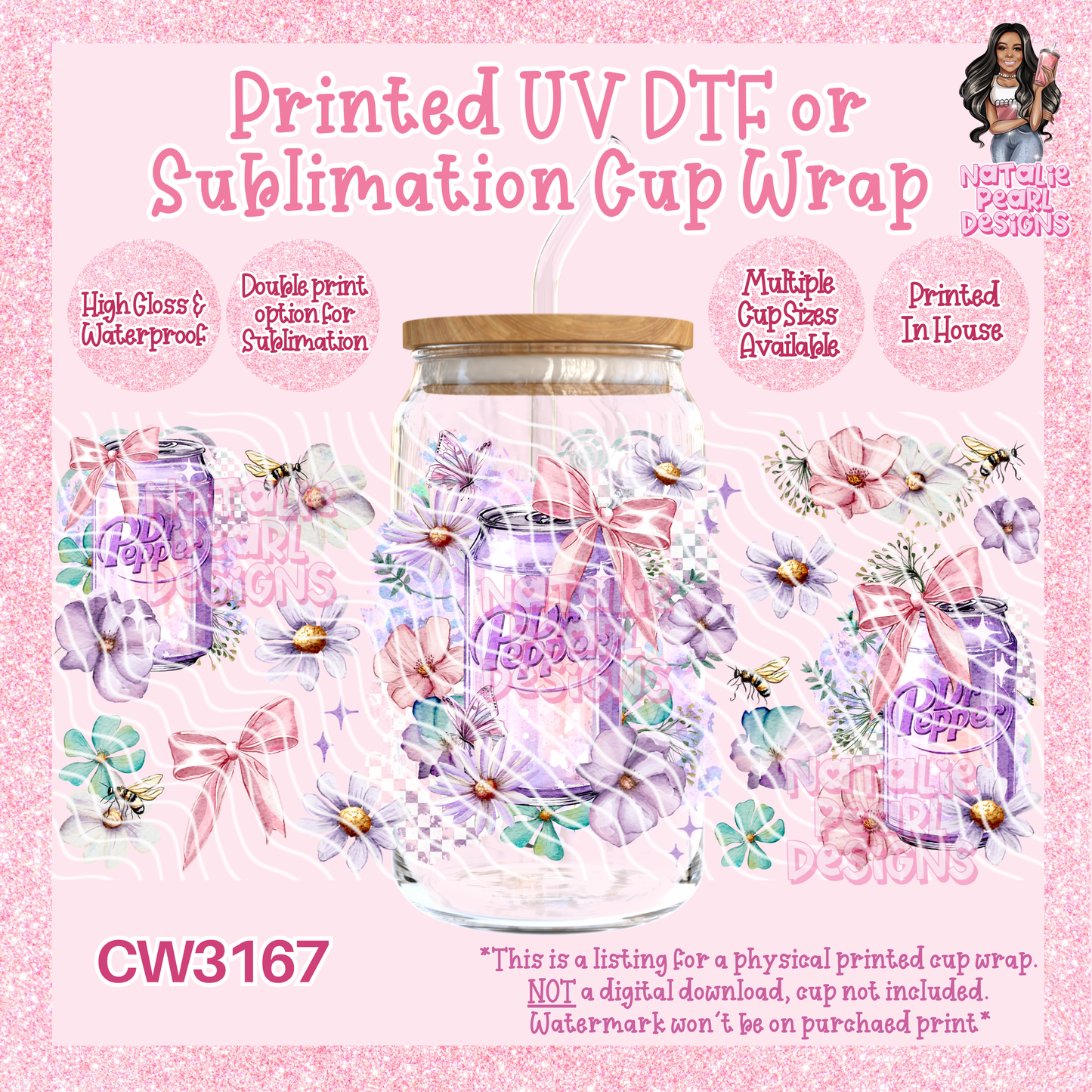 CW3167 UV DTF/SUB Cup Wraps