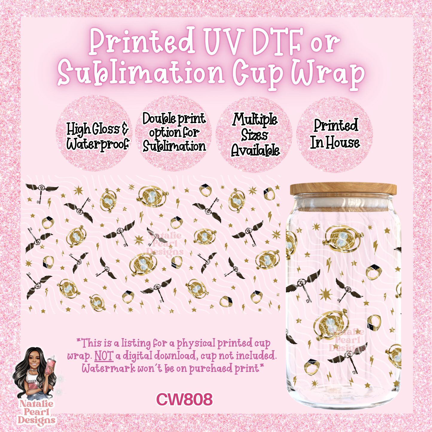 CW808 UV DTF/SUB Cup Wrap