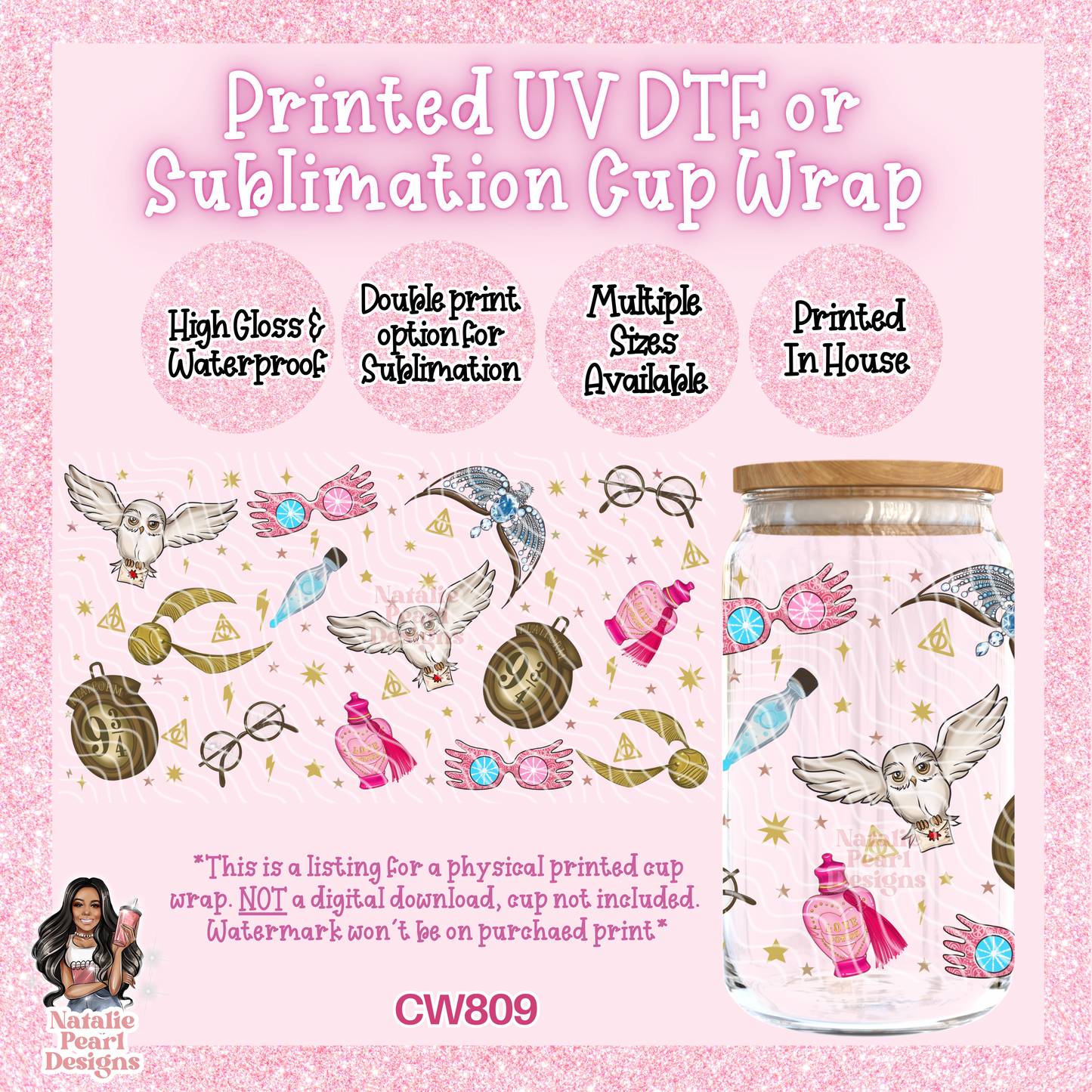 CW809 UV DTF/SUB Cup Wrap