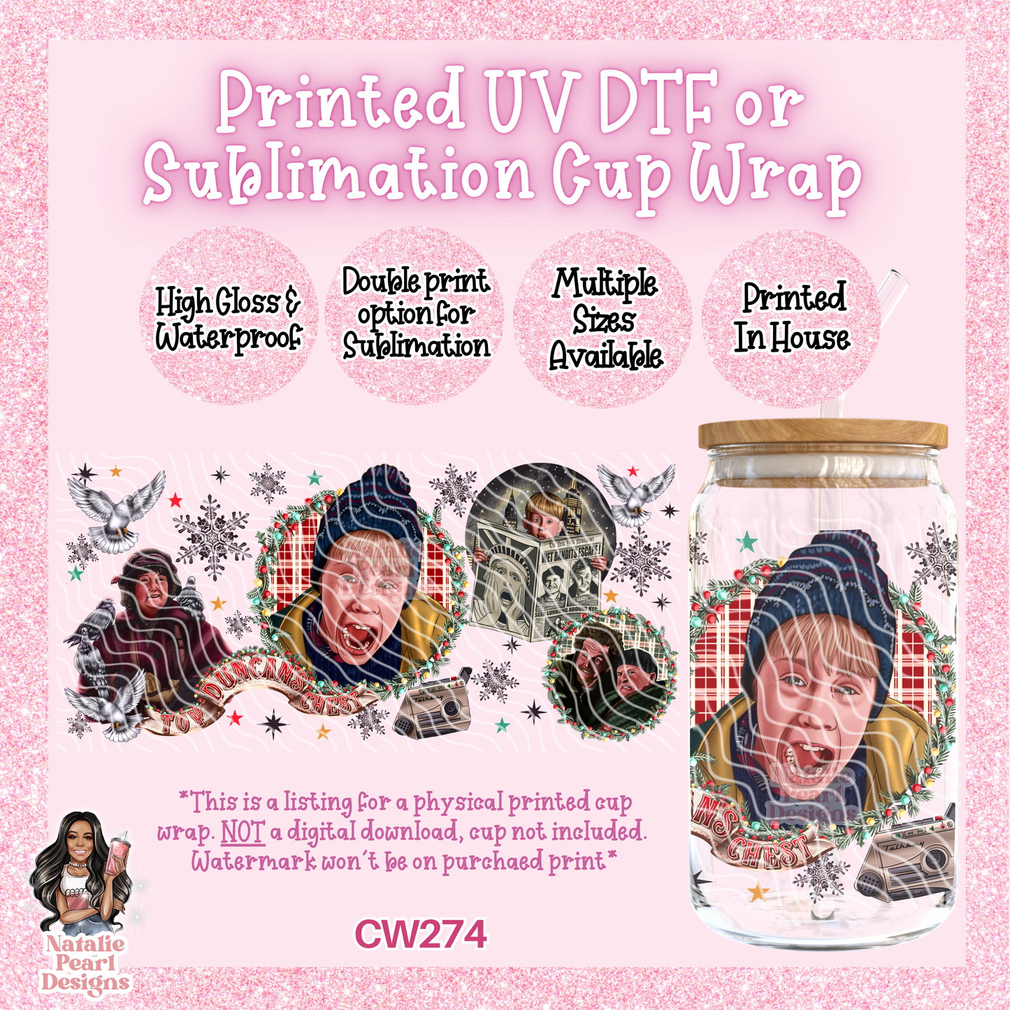 CW274 UV DTF/SUB Cup Wrap