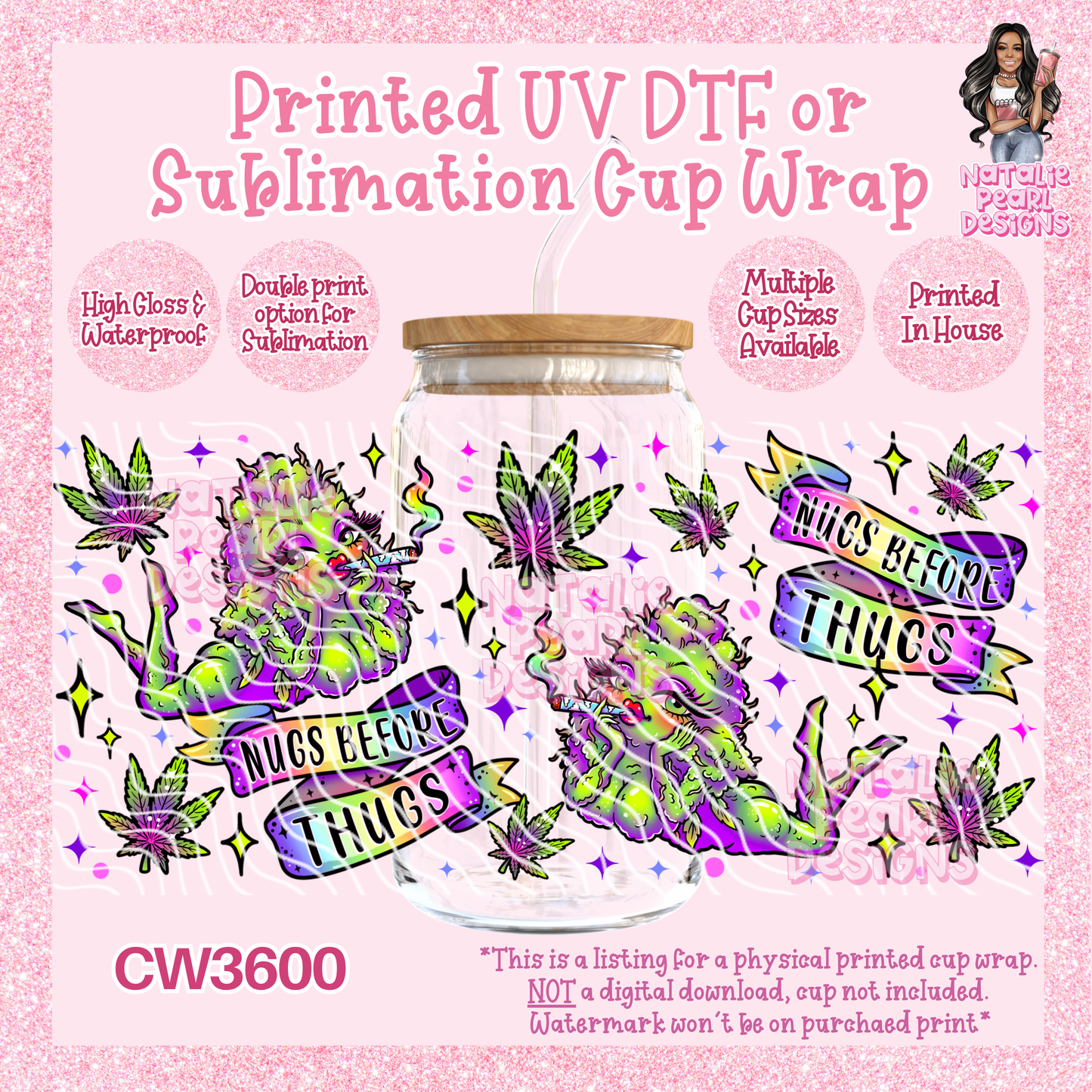 CW3600 UV DTF/SUB Cup Wraps