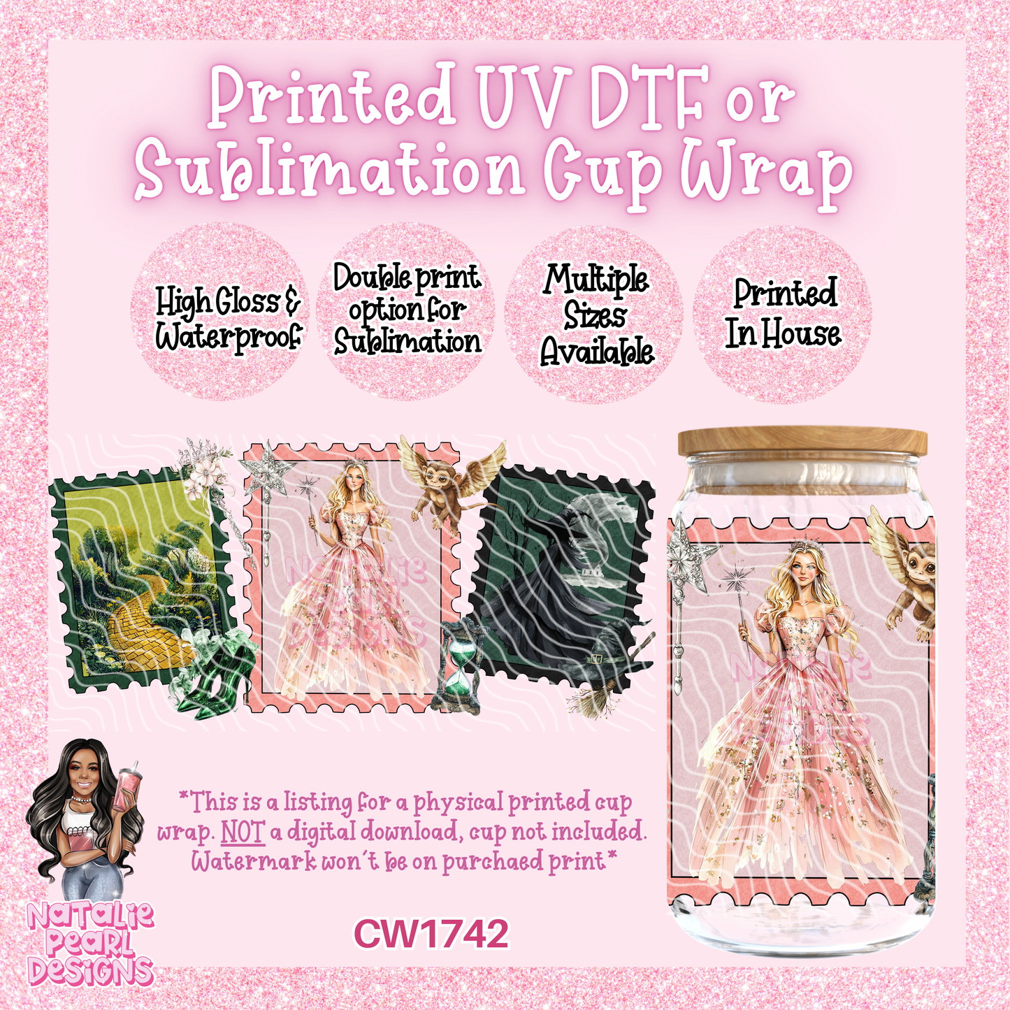 CW1742 UV DTF/SUB Cup Wraps