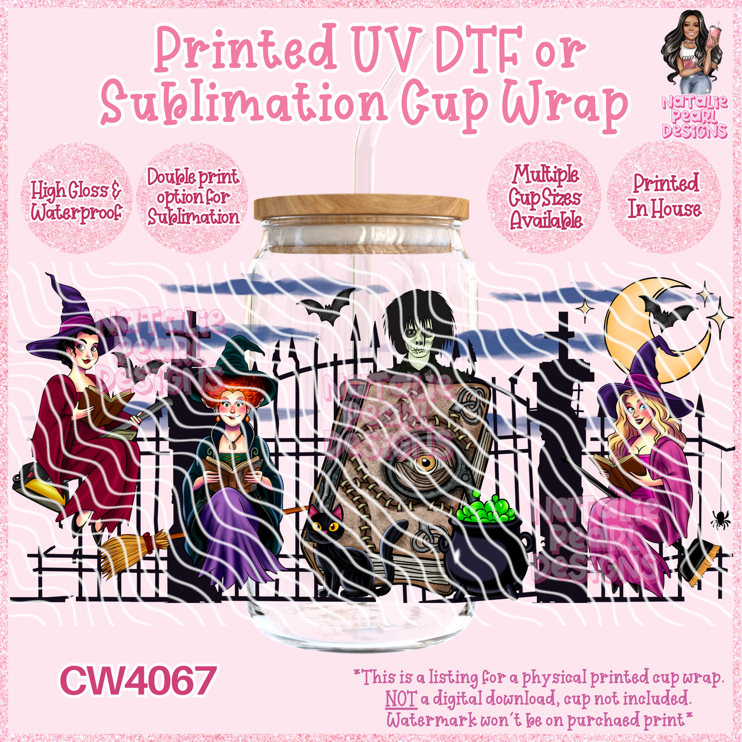 CW4067 UV DTF/SUB Cup Wraps