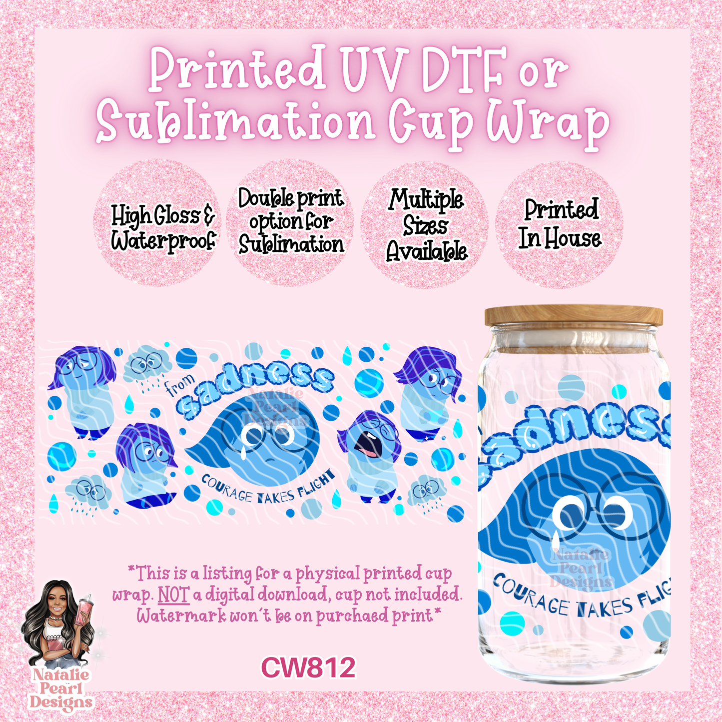 CW812 UV DTF/SUB Cup Wrap